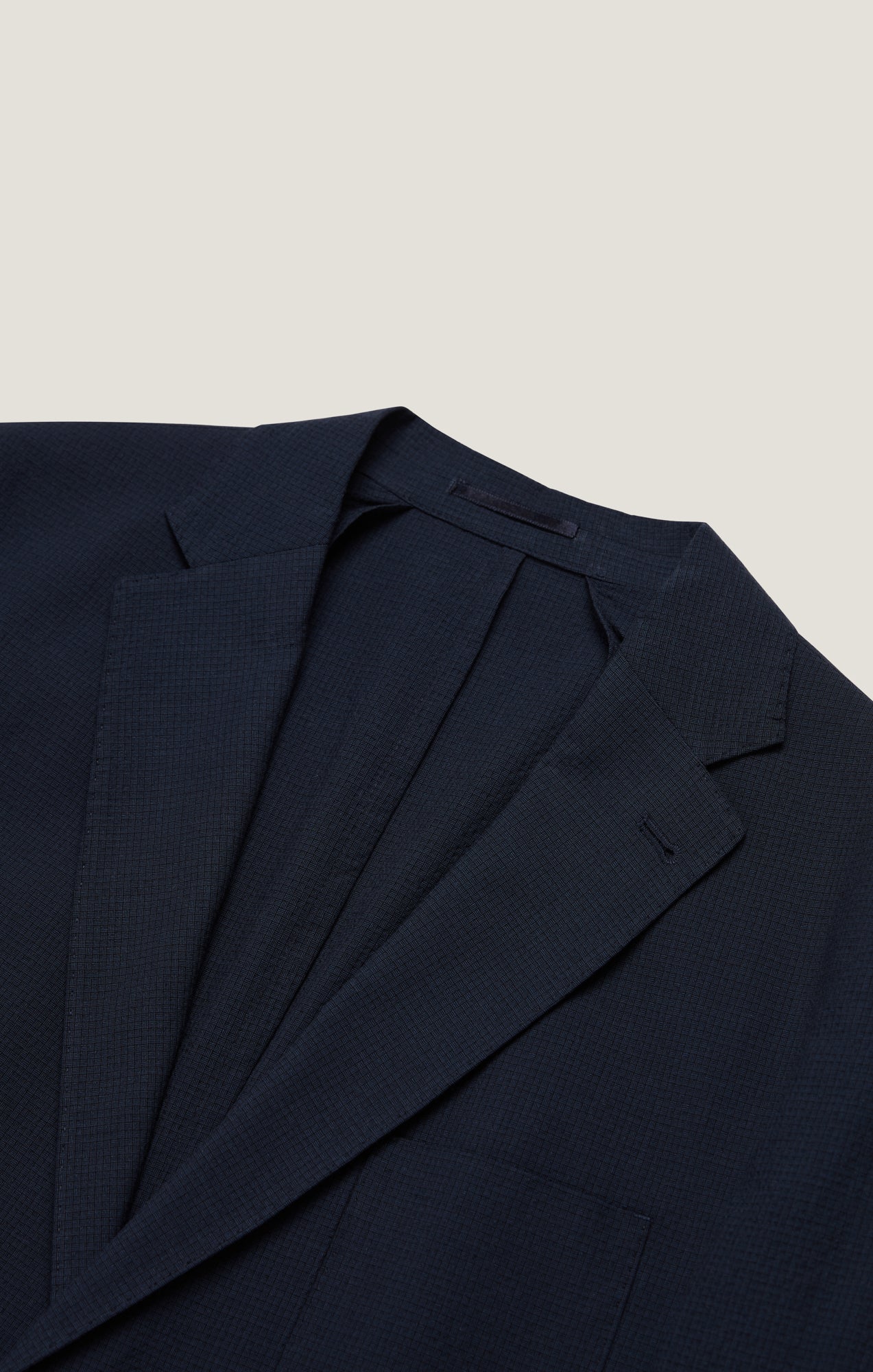 Matteo Seersucker Blazer in Navy