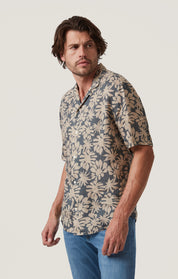 Bloom Linen Short Sleeve Shirt in Twine