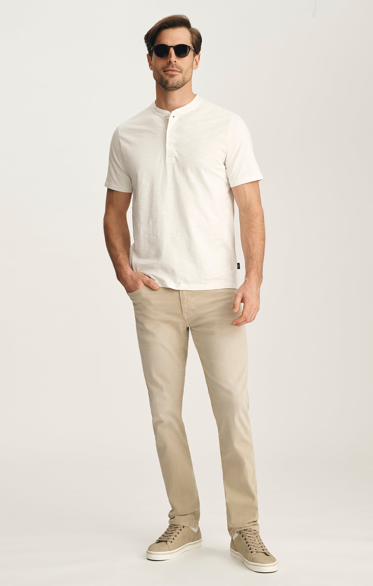 Courage Straight Leg Pants In Sand Colored Urban