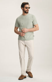 Charisma Relaxed Straight Pants In Oat Honeycomb