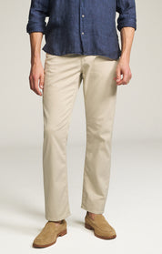 Charisma Relaxed Straight Leg Pants in Tan Coolmax