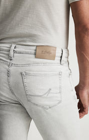 Courage Straight Leg Jeans In Ice Grey Organic Ultra