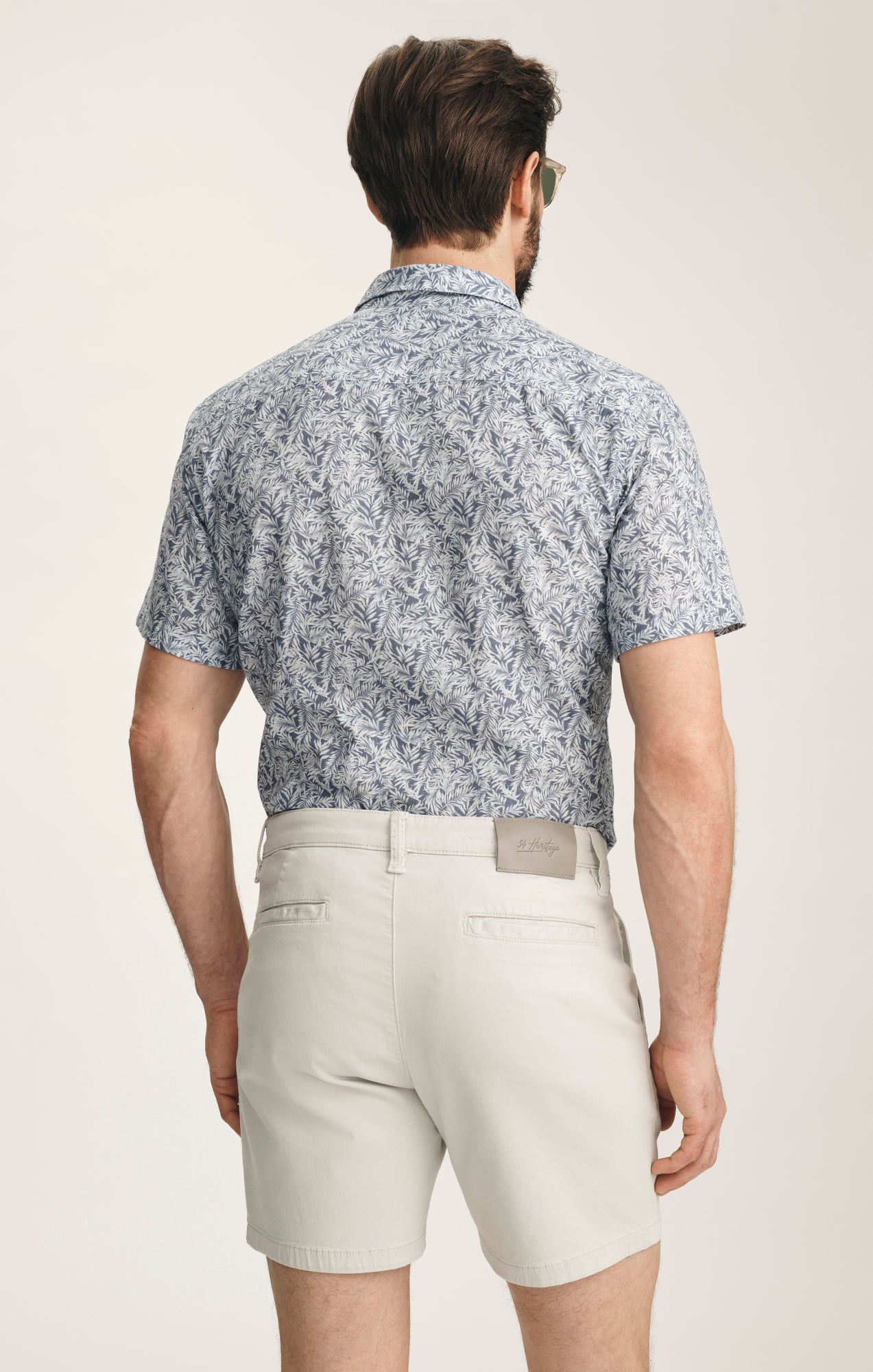 34 Heritage Men's Hampton Classic Shorts In Glacier Twill