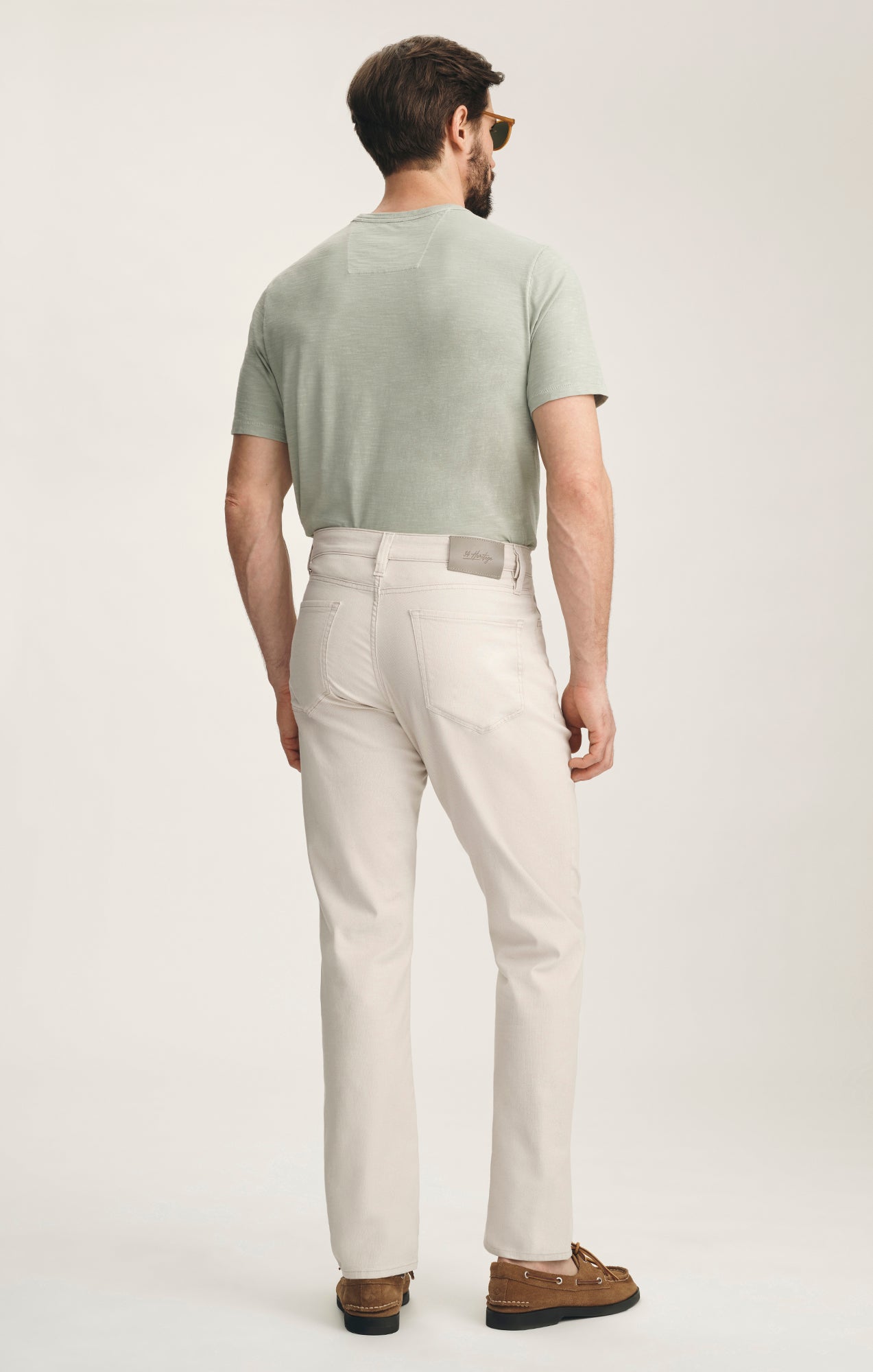 Charisma Relaxed Straight Pants In Oat Honeycomb