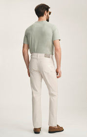Charisma Relaxed Straight Pants In Oat Honeycomb