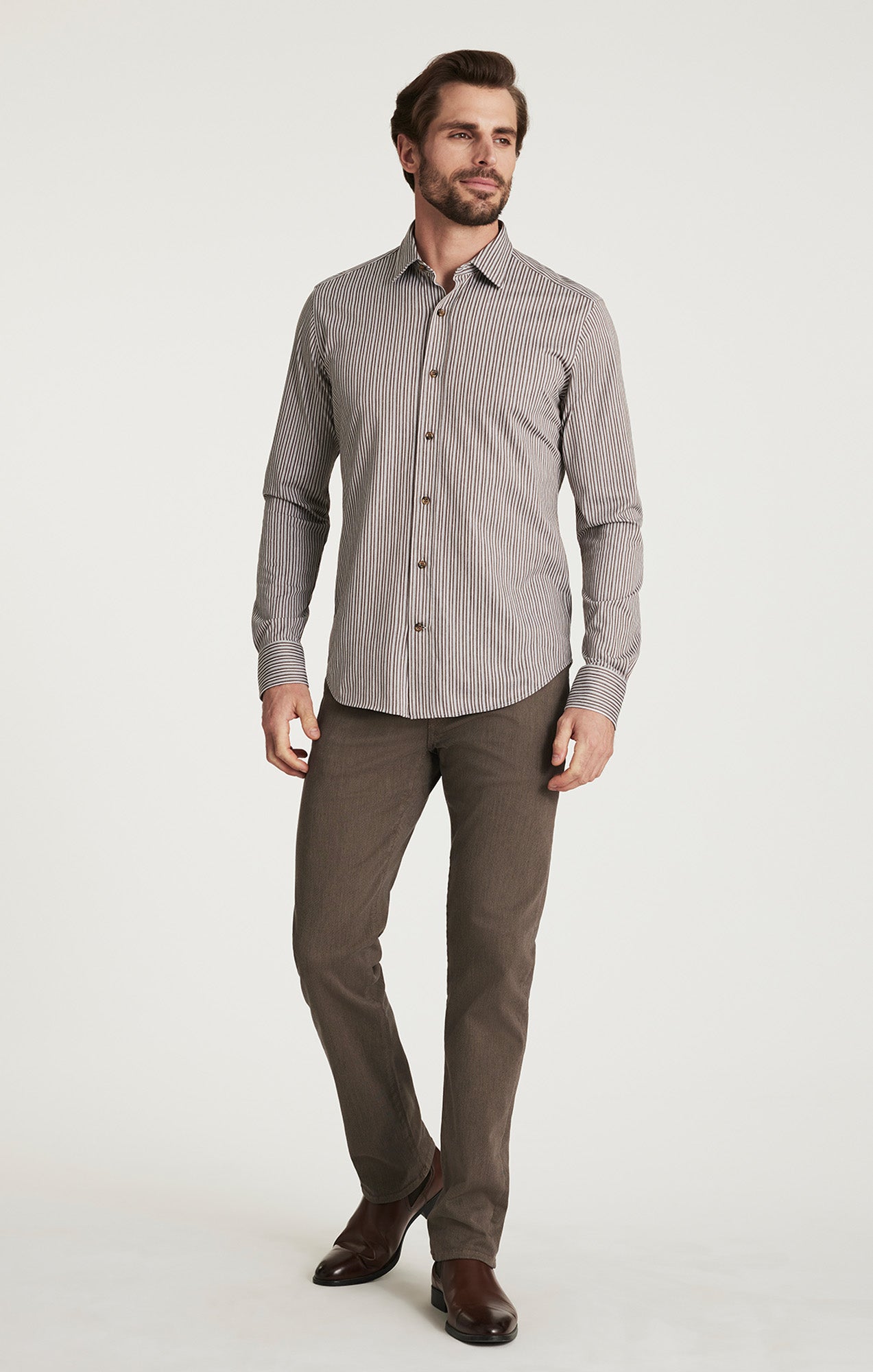 Striped Shirt in Brown