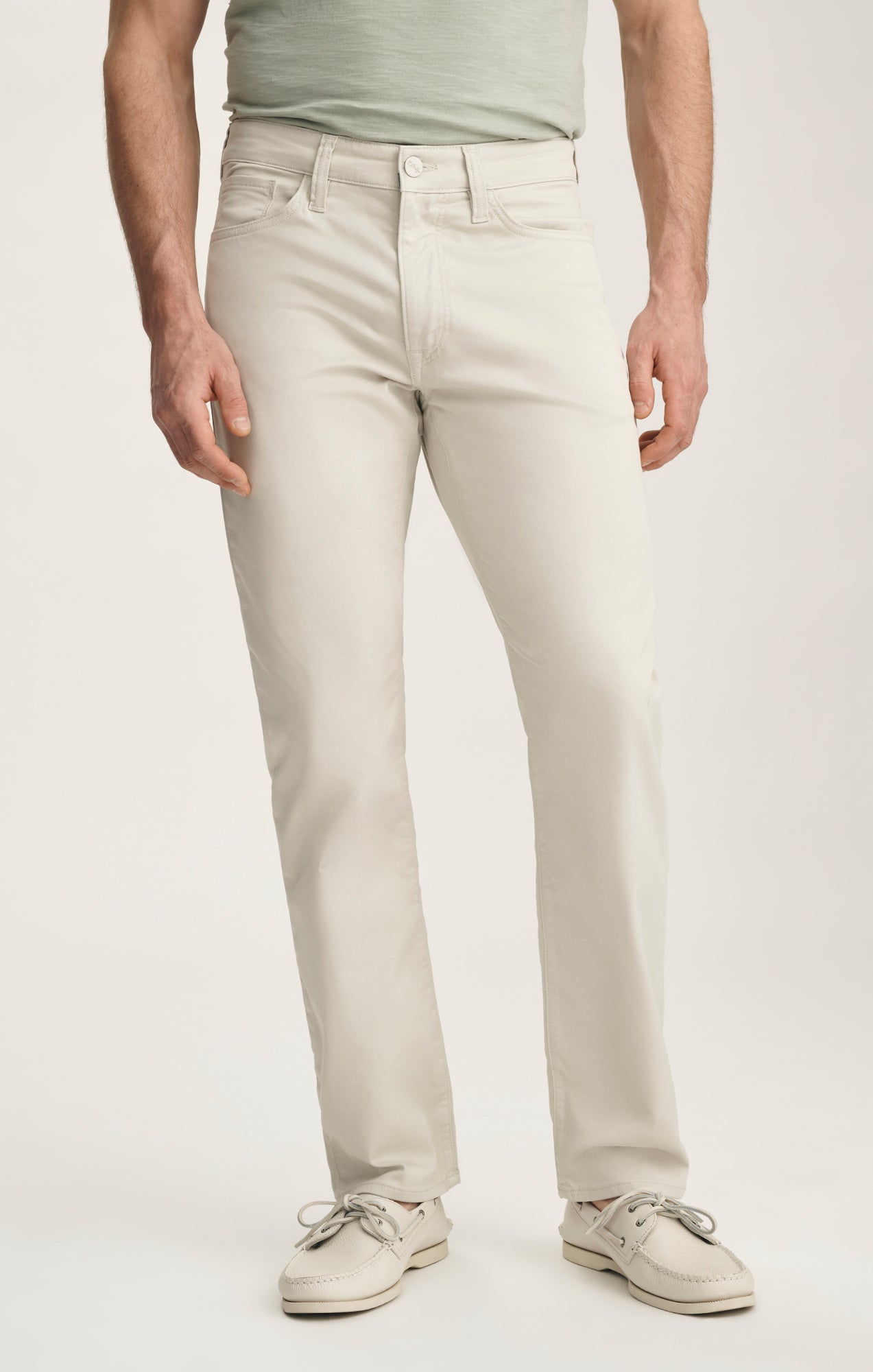 Courage Straight Leg Pants In Bone Coolmax