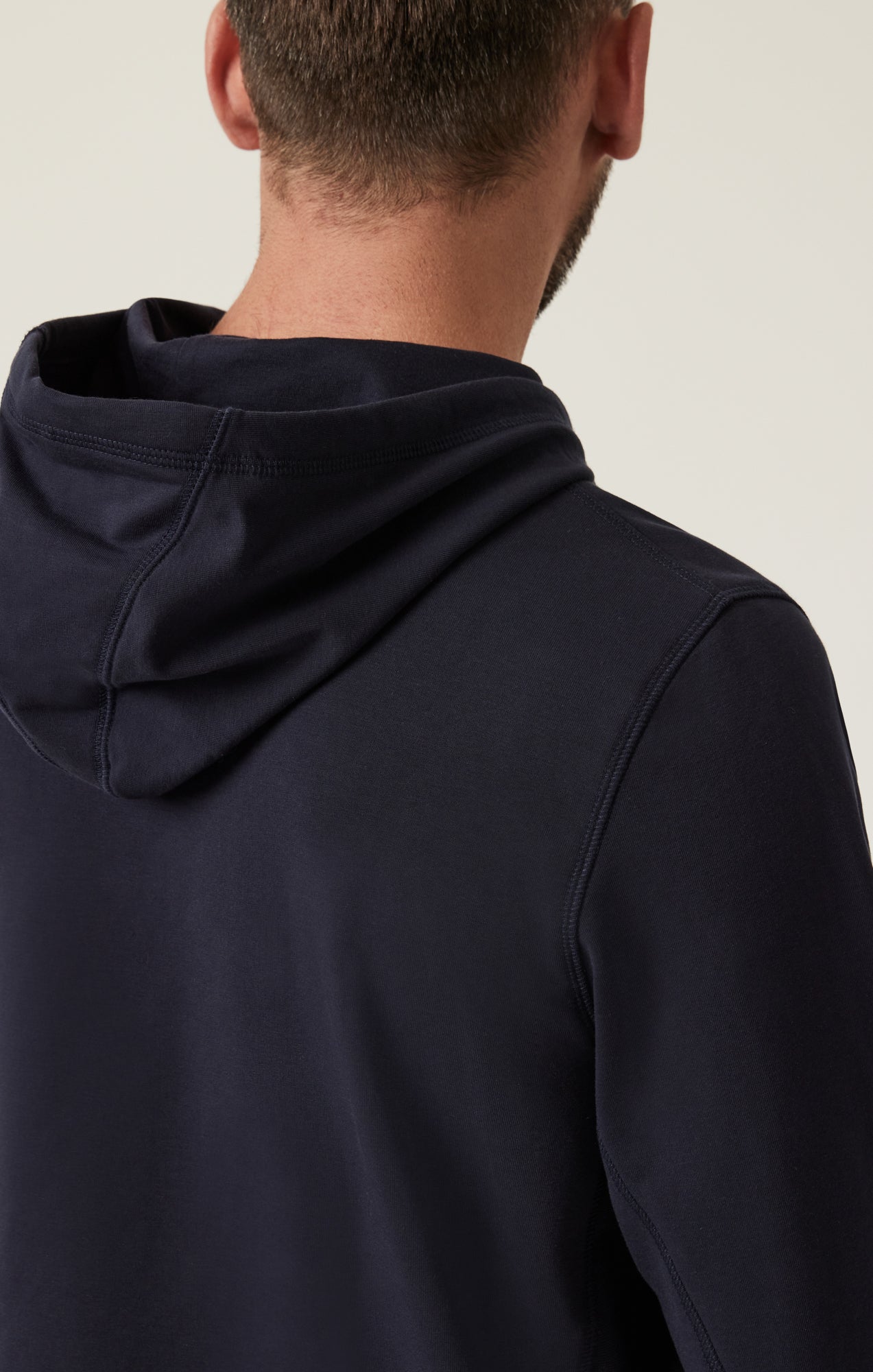 French Terry Hoodie In Navy