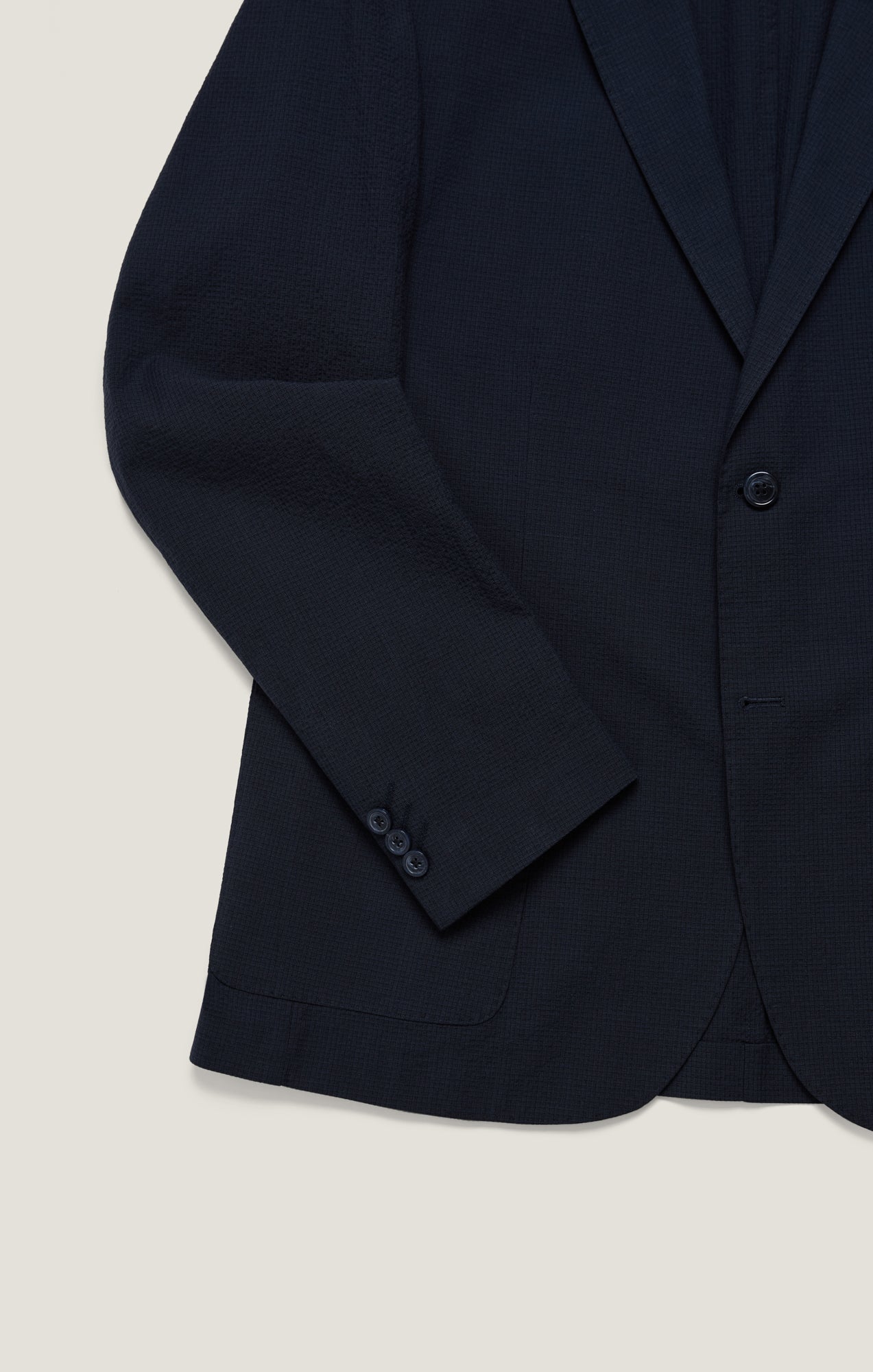 Matteo Seersucker Blazer in Navy