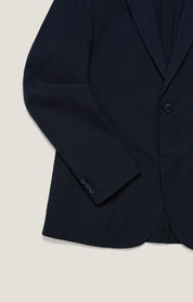 Matteo Seersucker Blazer in Navy