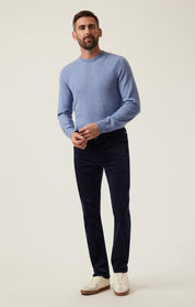 Charisma Relaxed Straight Pants in Navy Cord