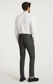 Courage Straight Leg Pants in Grey Herringbone