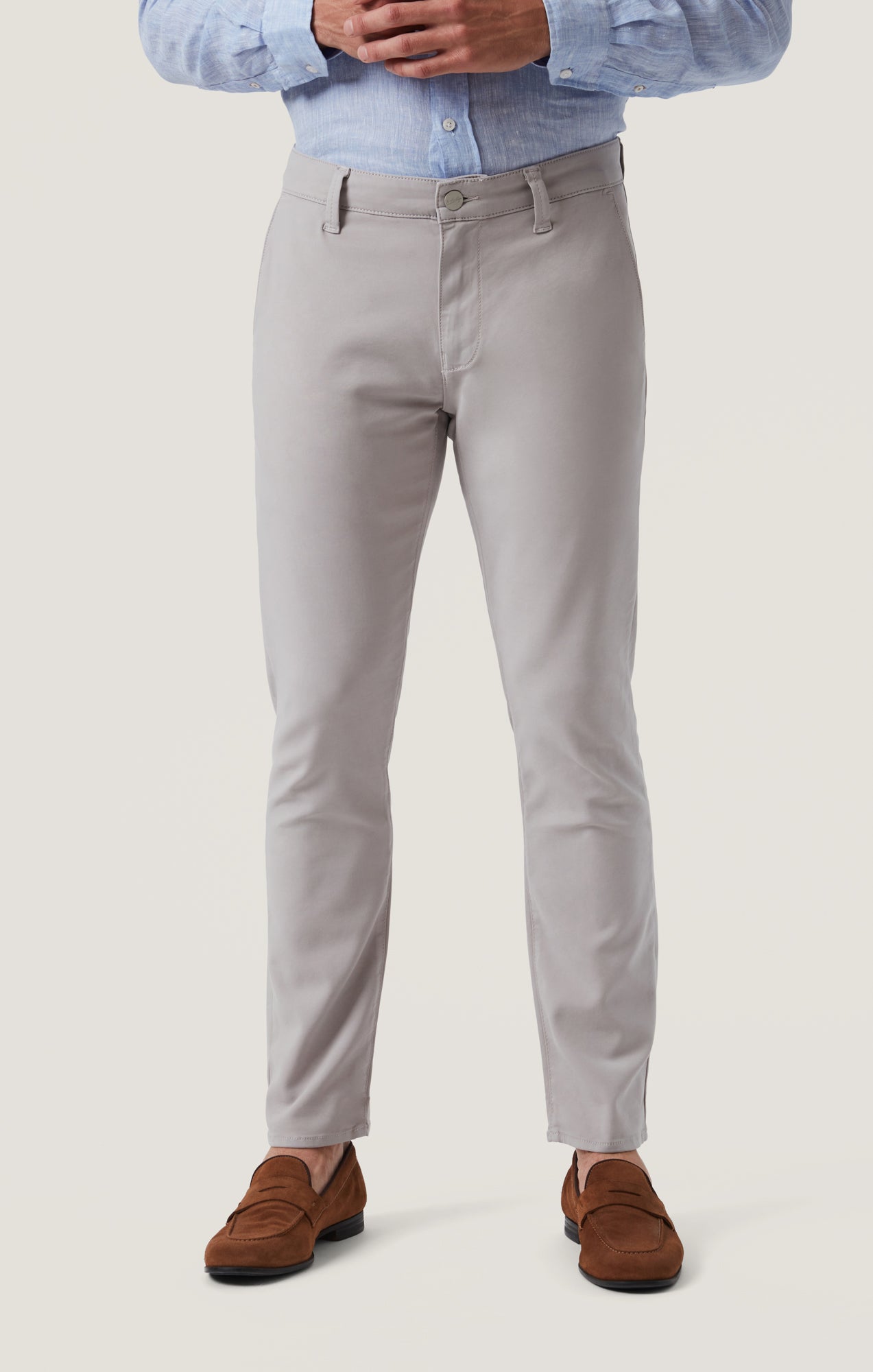 Verona Slim Leg Chino in Grey High Flyer