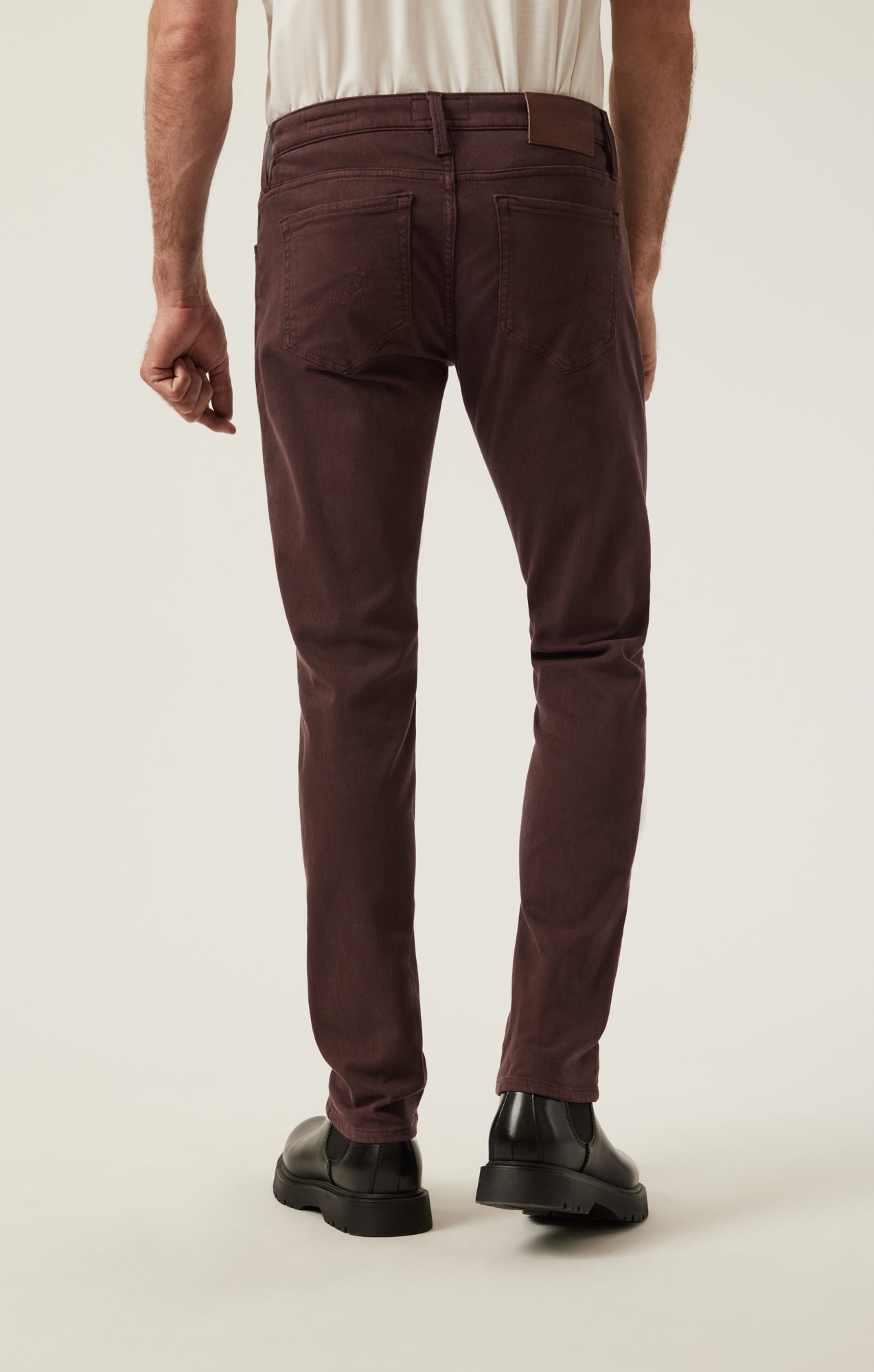 Courage Straight Leg Pants in Burgundy Diagonal