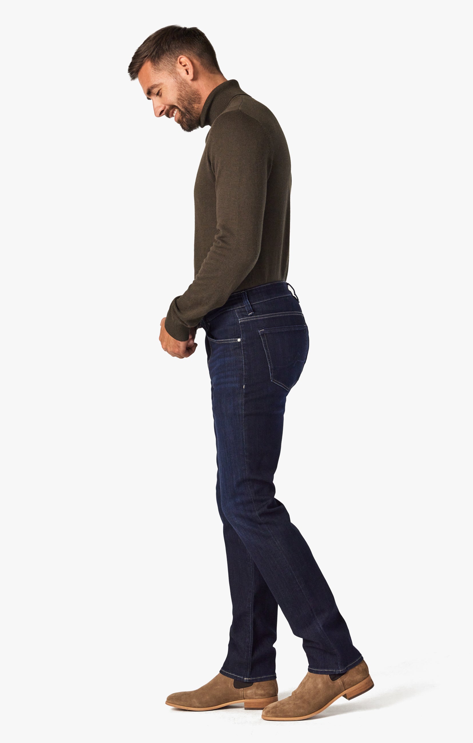 Cool Tapered Leg Jeans In Deep Refined Image 4
