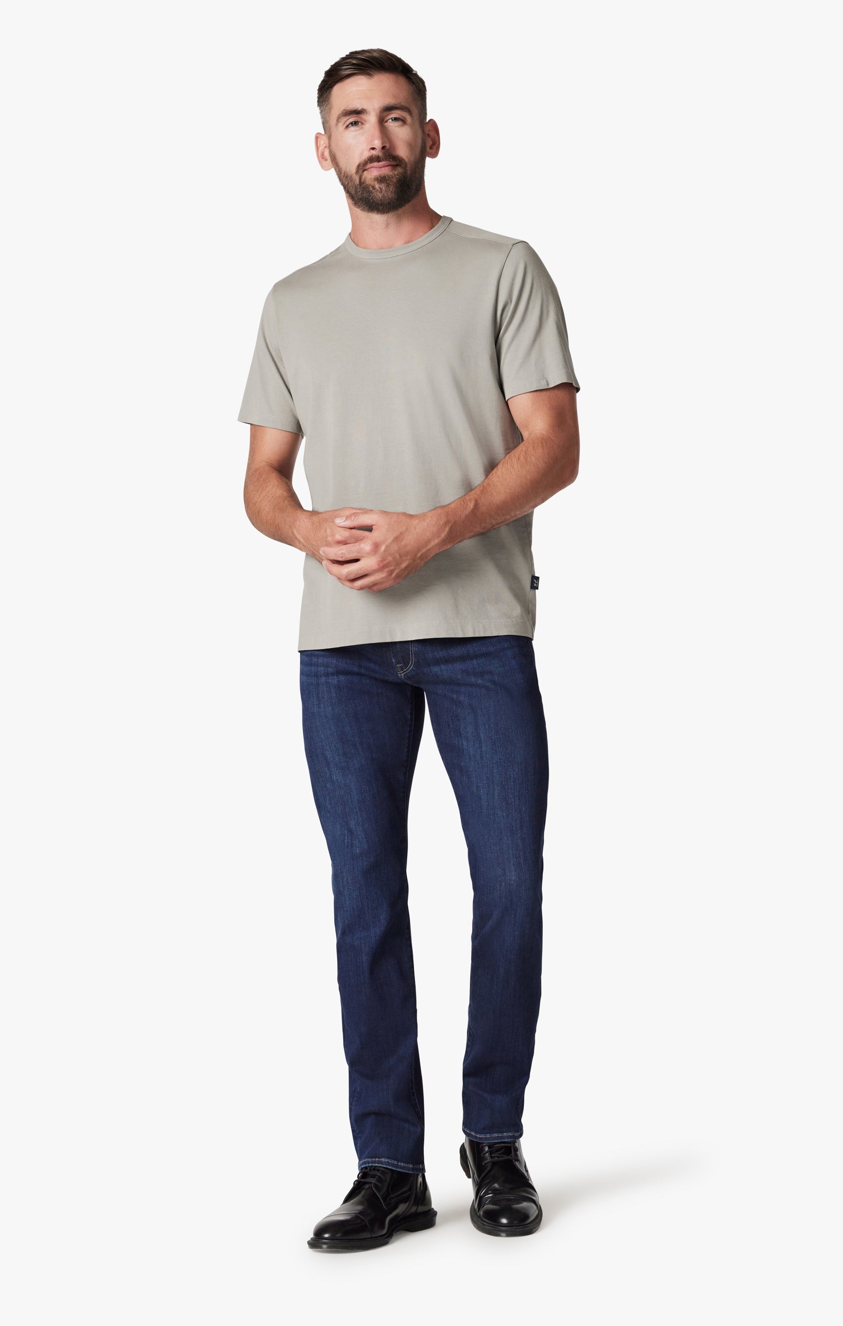 Champ Athletic Fit Jeans in Dark Brushed Refined Image 1