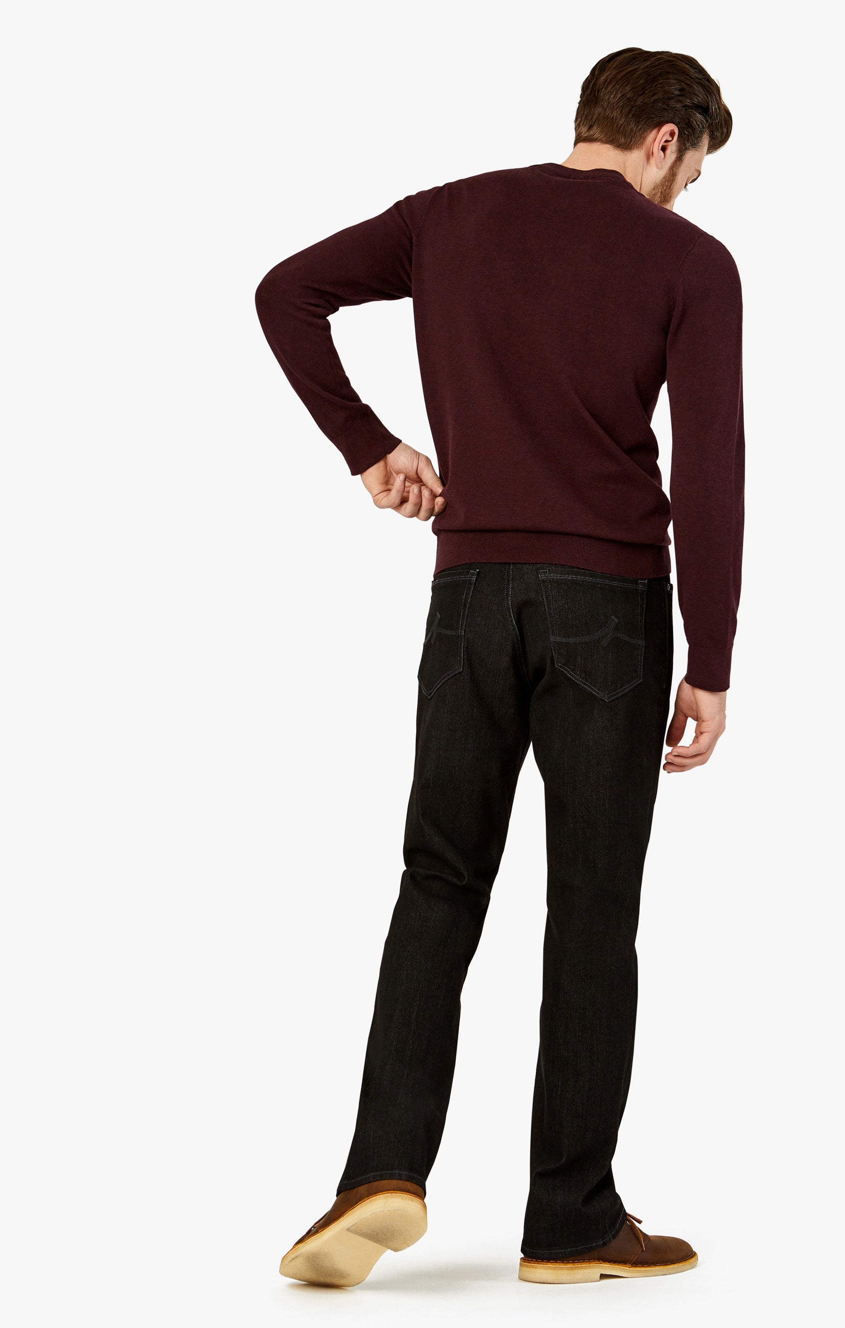 Charisma Relaxed Straight Jeans In Charcoal Comfort Image 2