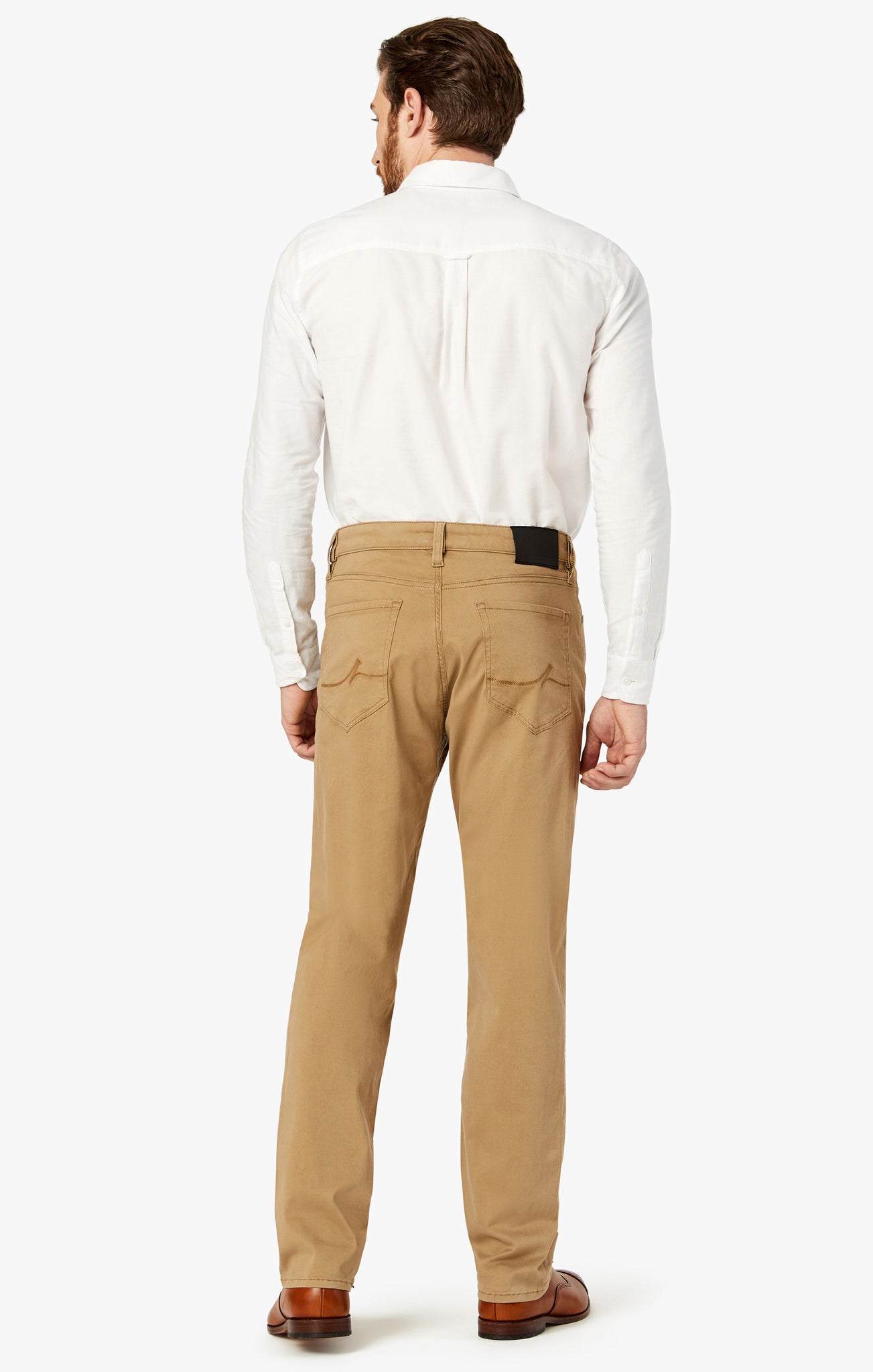 34 Heritage Men's Charisma High Rise Straight Pants in Khaki Twill