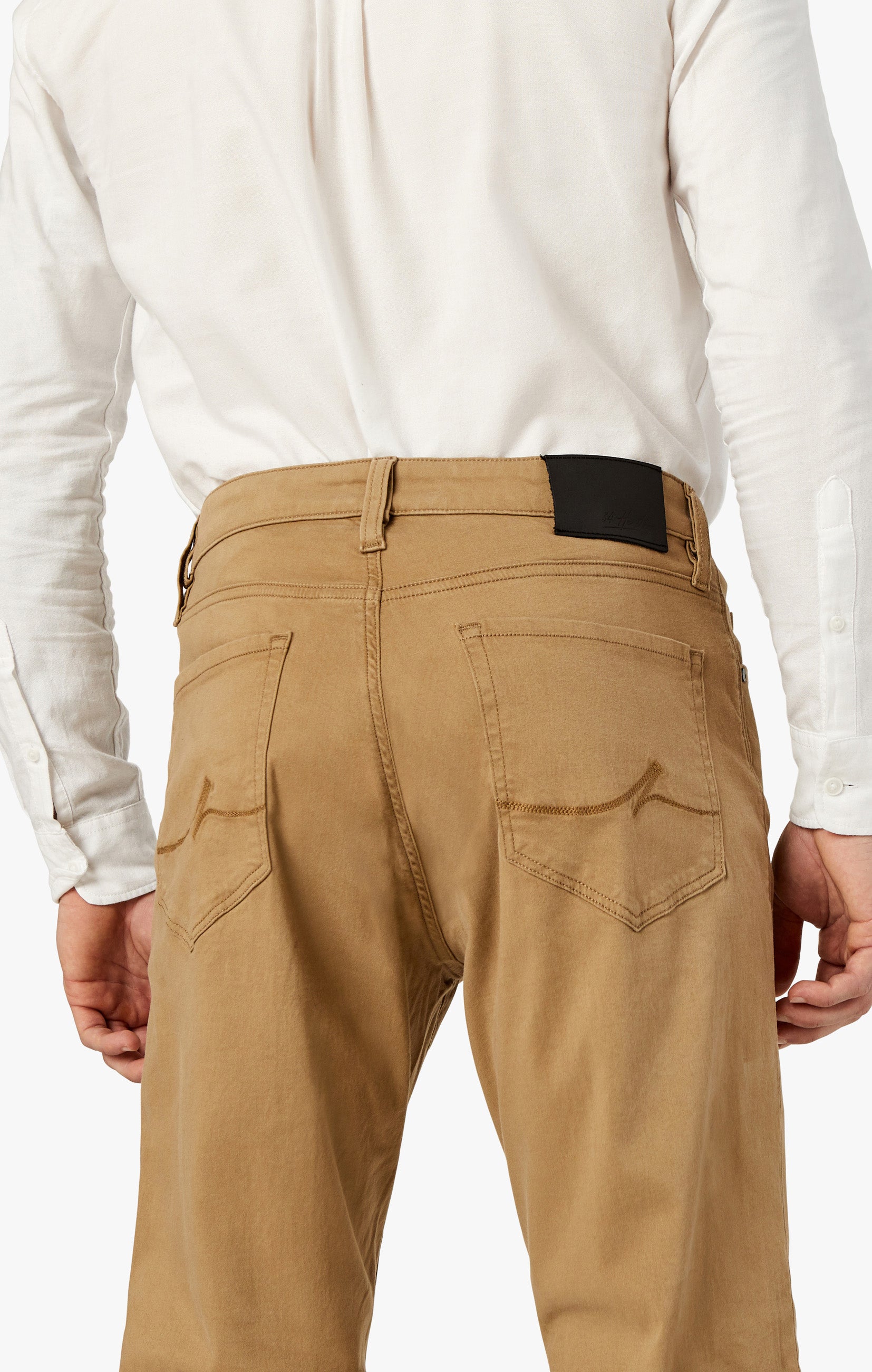 Charisma Relaxed Straight Pants In Khaki Twill Image 8