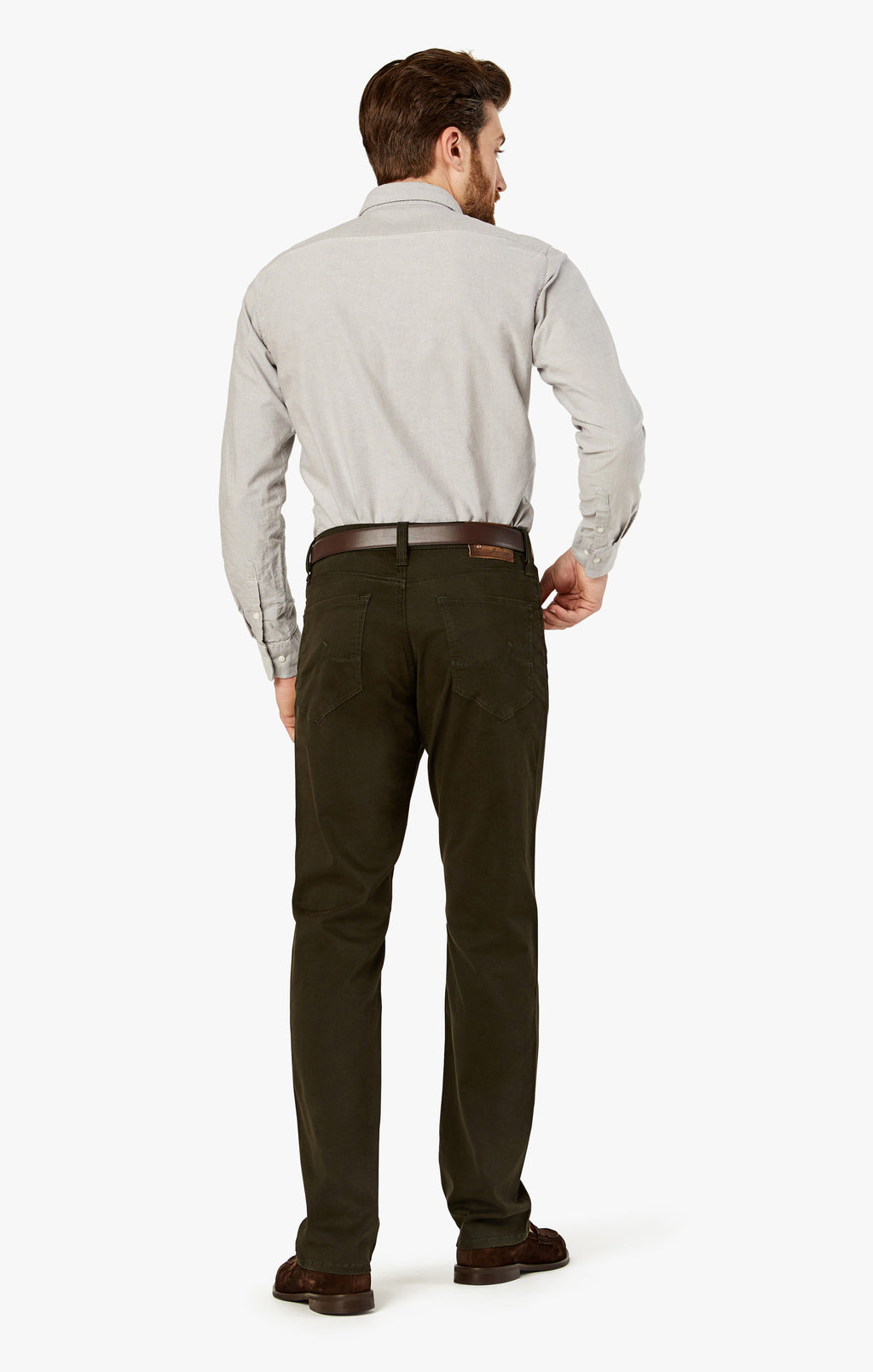 Charisma Relaxed Straight in Dark Green Twill - 34 Heritage