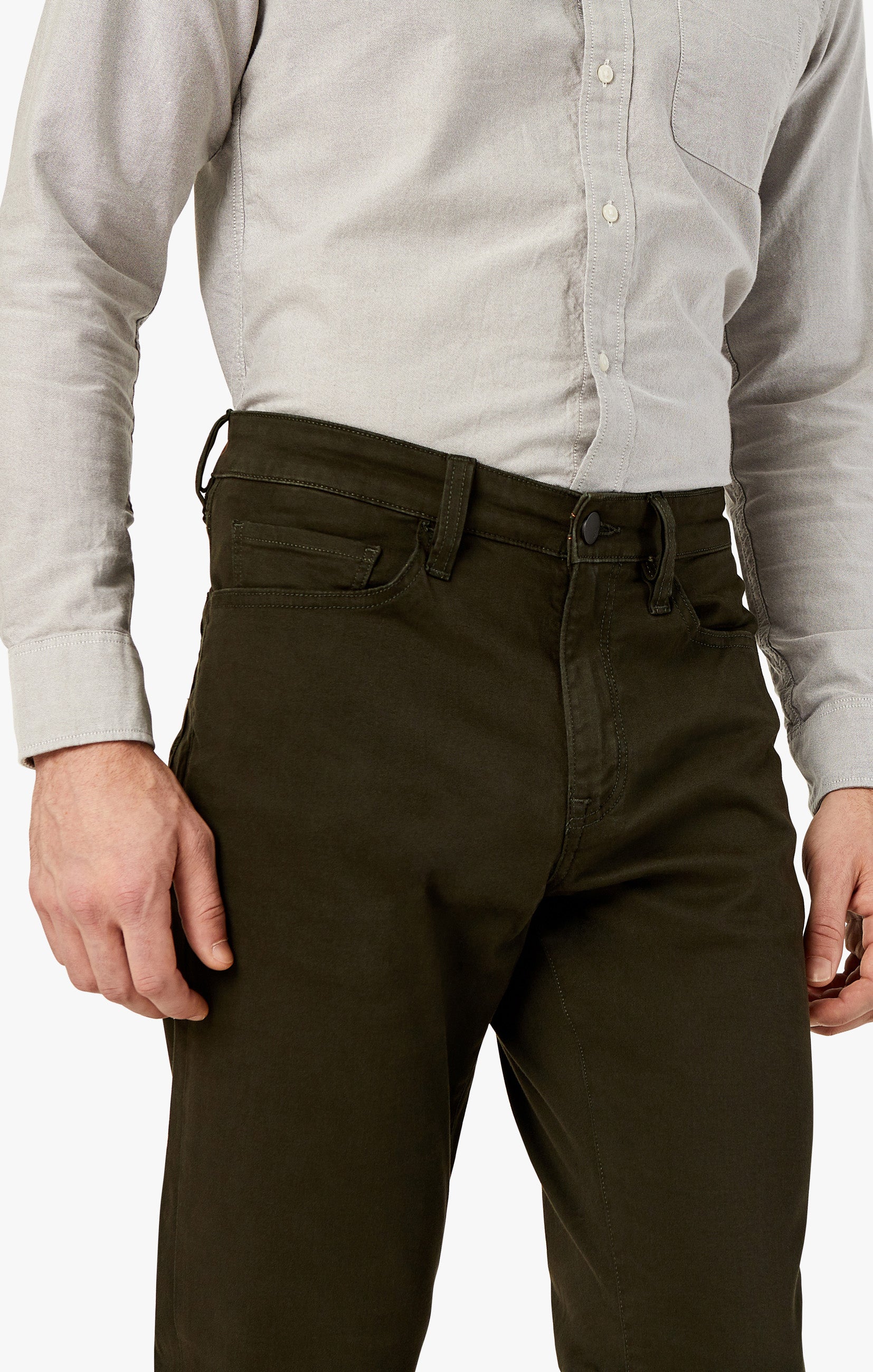 Charisma Relaxed Straight in Dark Green Twill - 34 Heritage