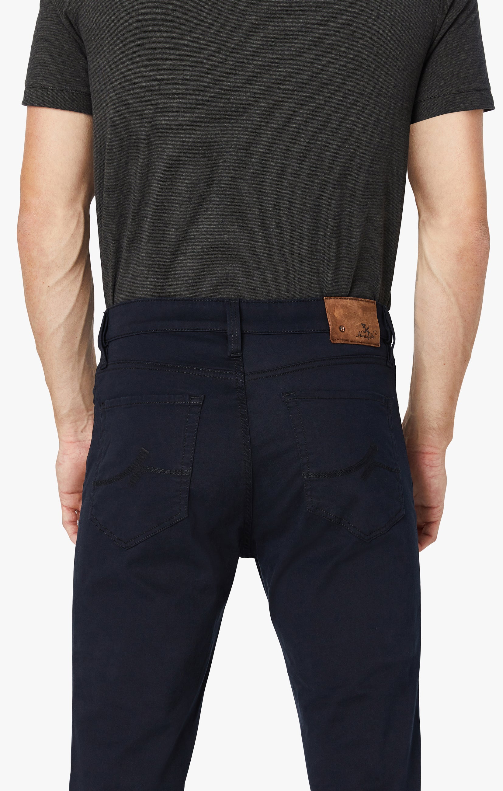 Charisma Relaxed Straight Pants in Navy Twill Image 5