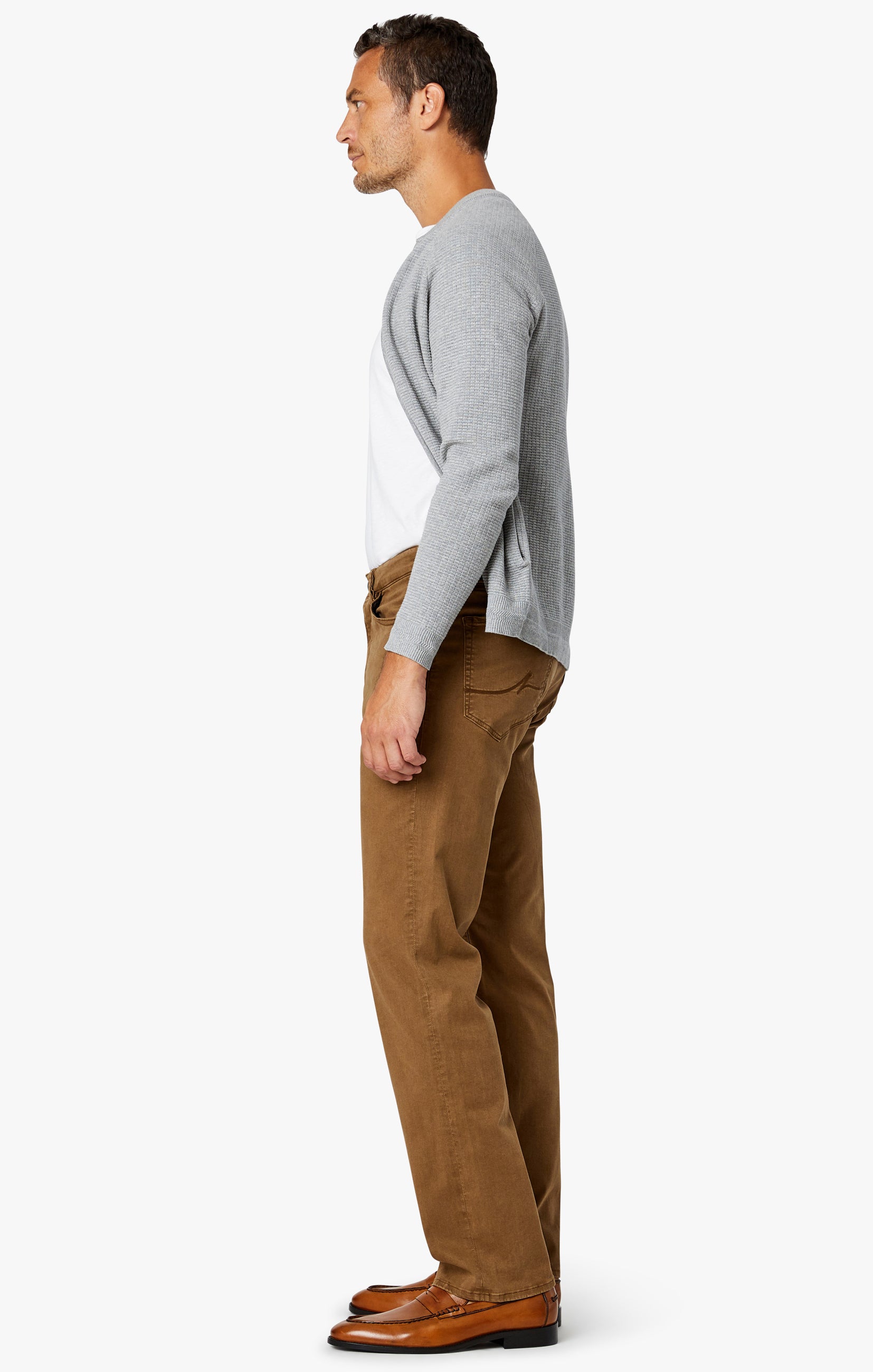 Charisma Relaxed Straight Leg in Tobacco Twill Image 3