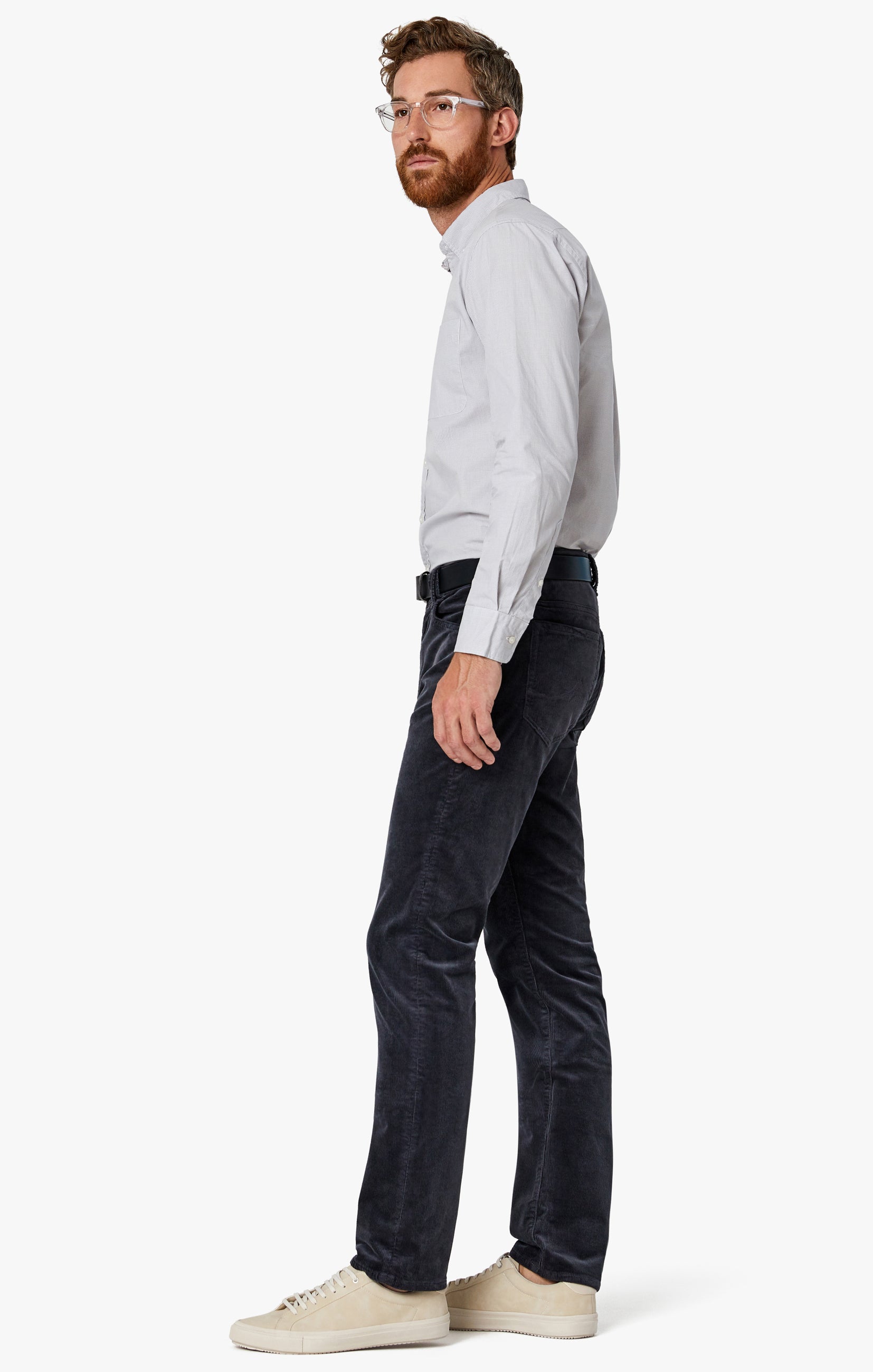 Charisma Relaxed Straight Pants in Iron Cord