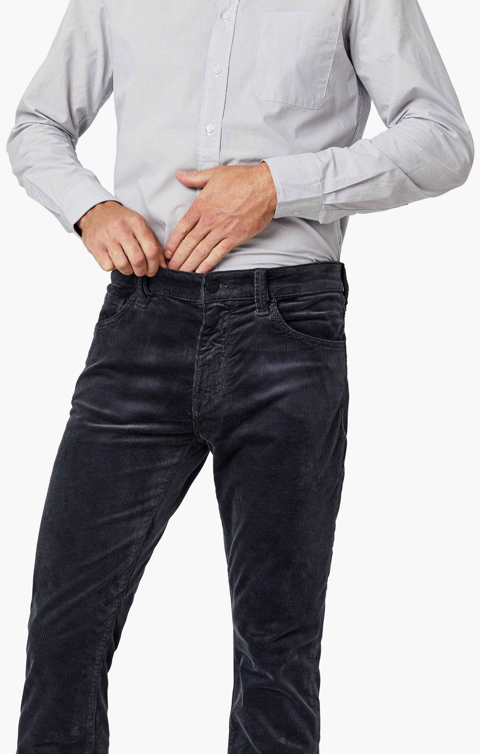 Charisma Relaxed Straight Pants in Iron Cord