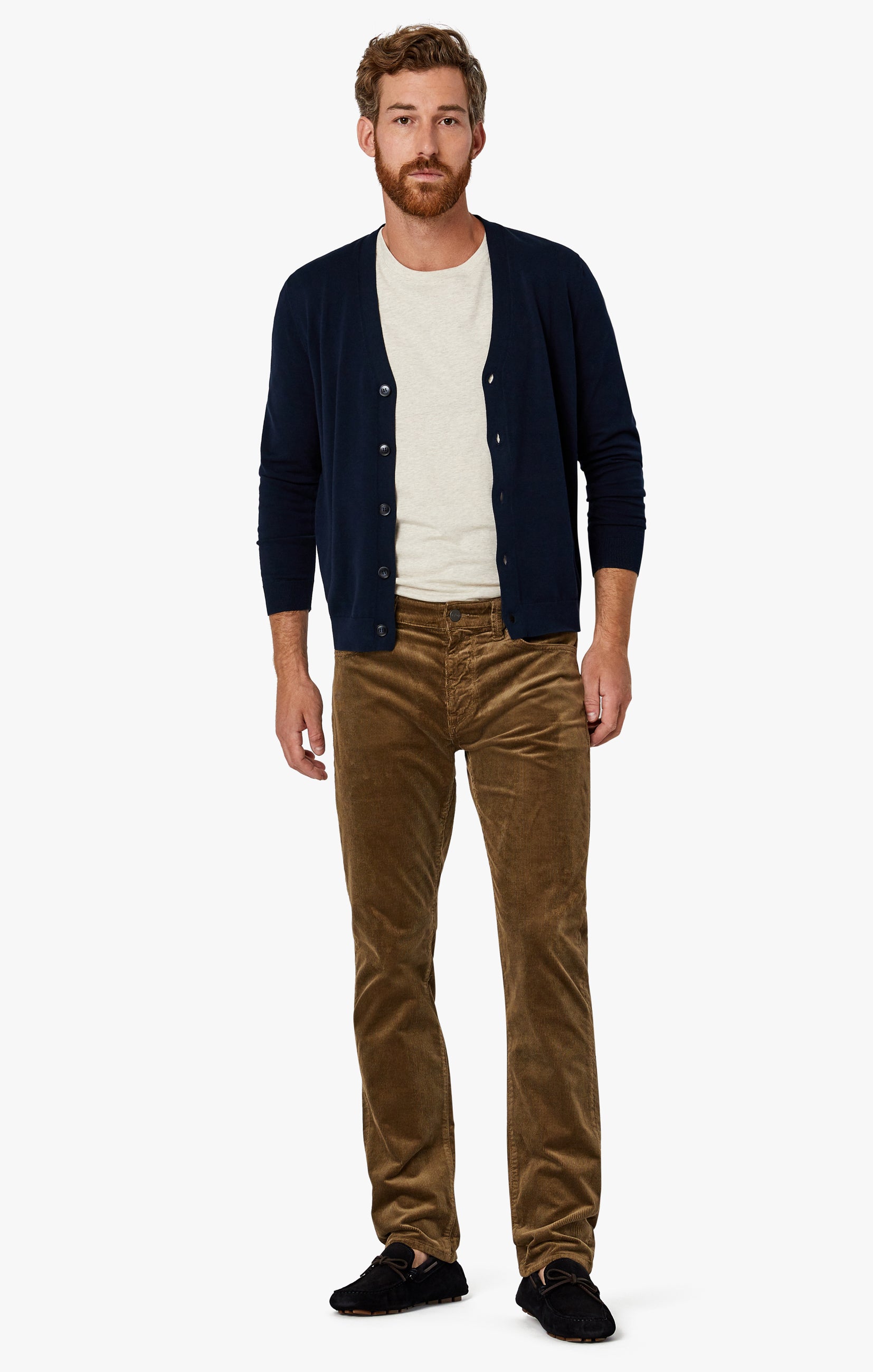 Charisma Relaxed Straight Pants in Tobacco Cord Image 3