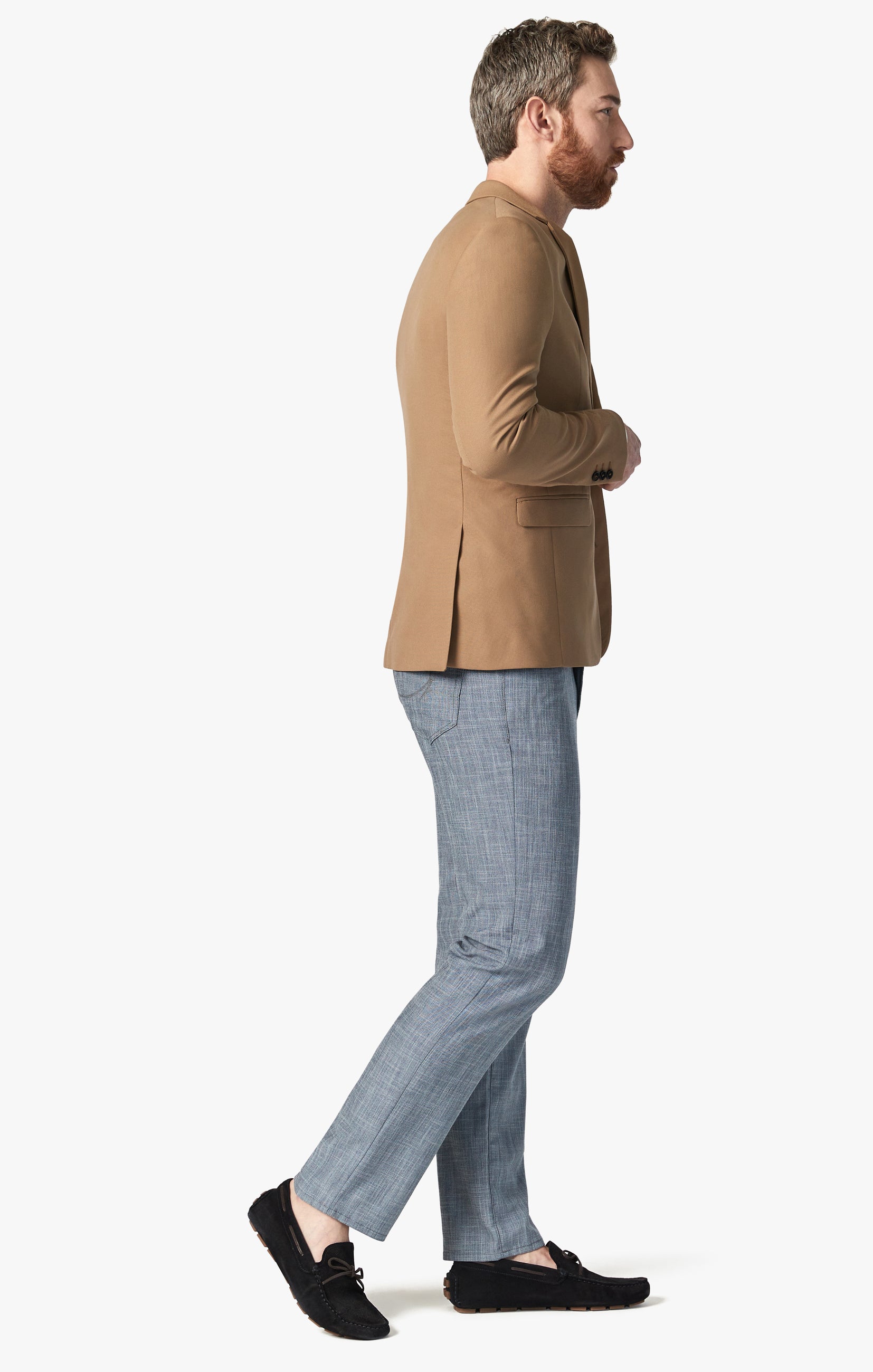 Charisma Relaxed Straight Pants in Grey Cross Twill Image 2