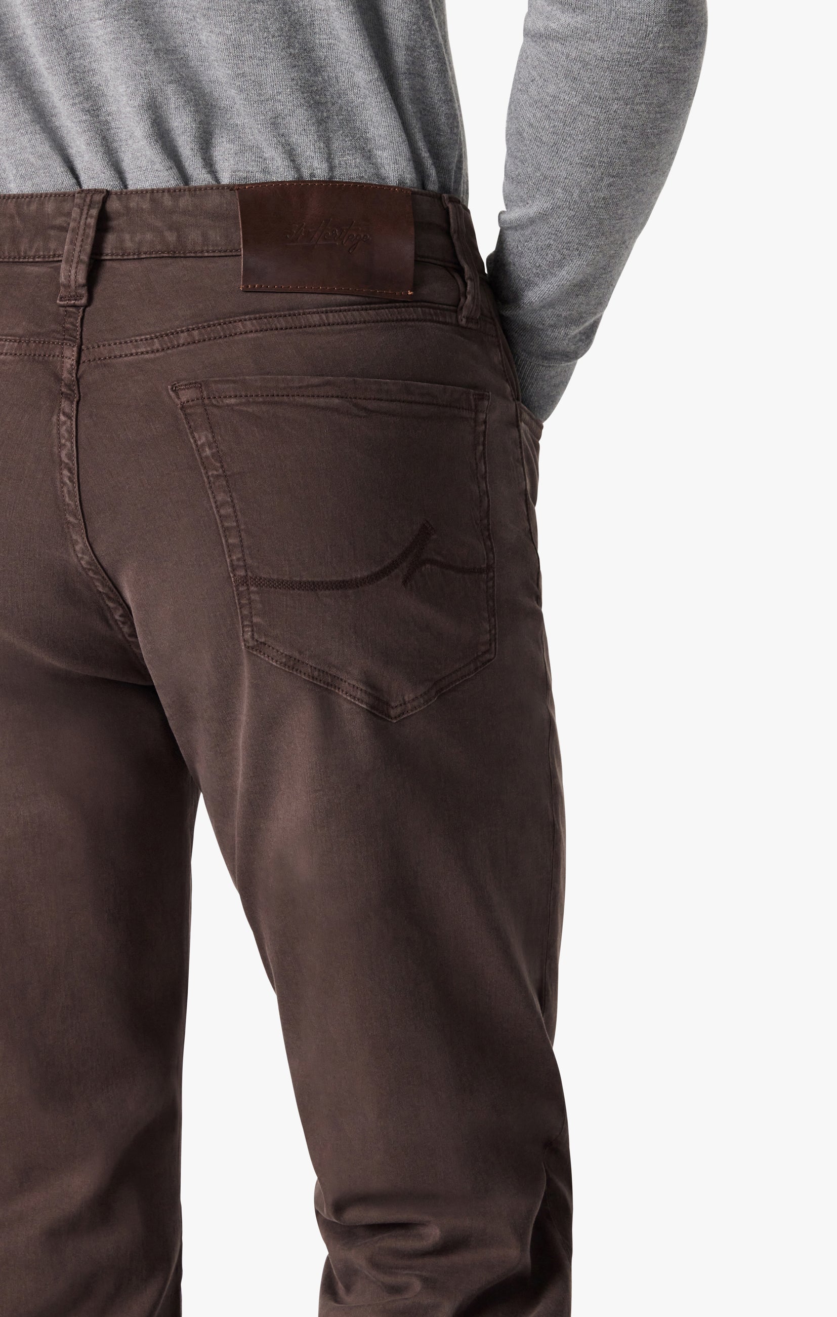 Charisma Relaxed Straight Leg Pants In Fudge Twill Image 6