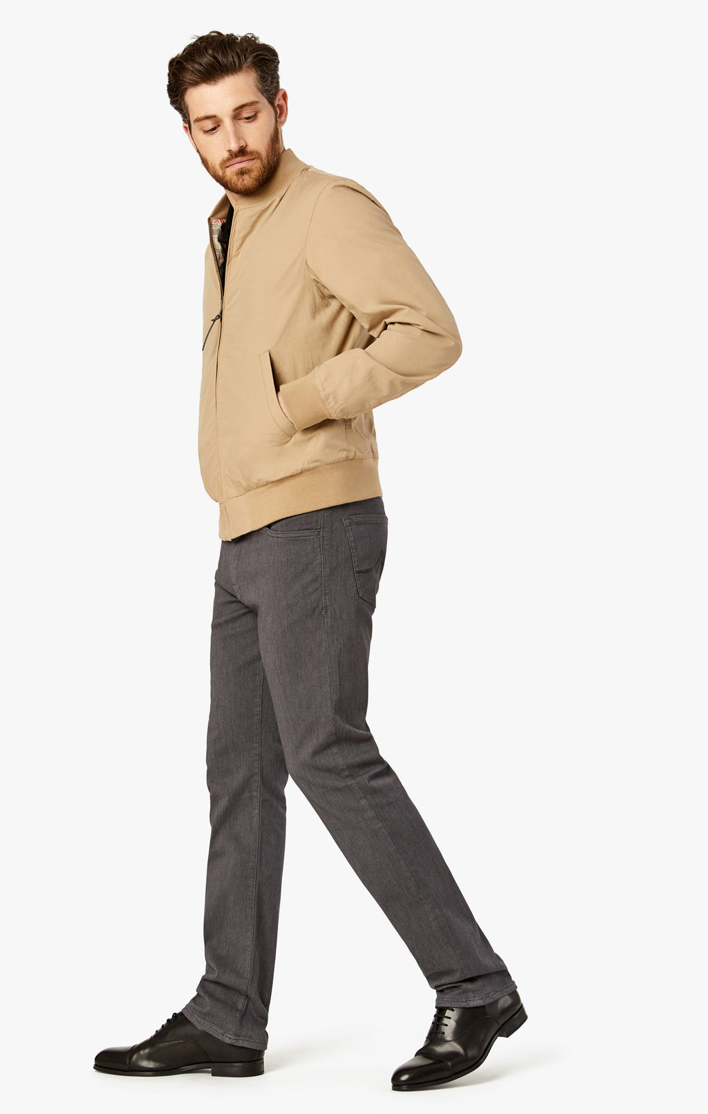 Courage Straight Leg In Grey Diagonal - 34 Heritage