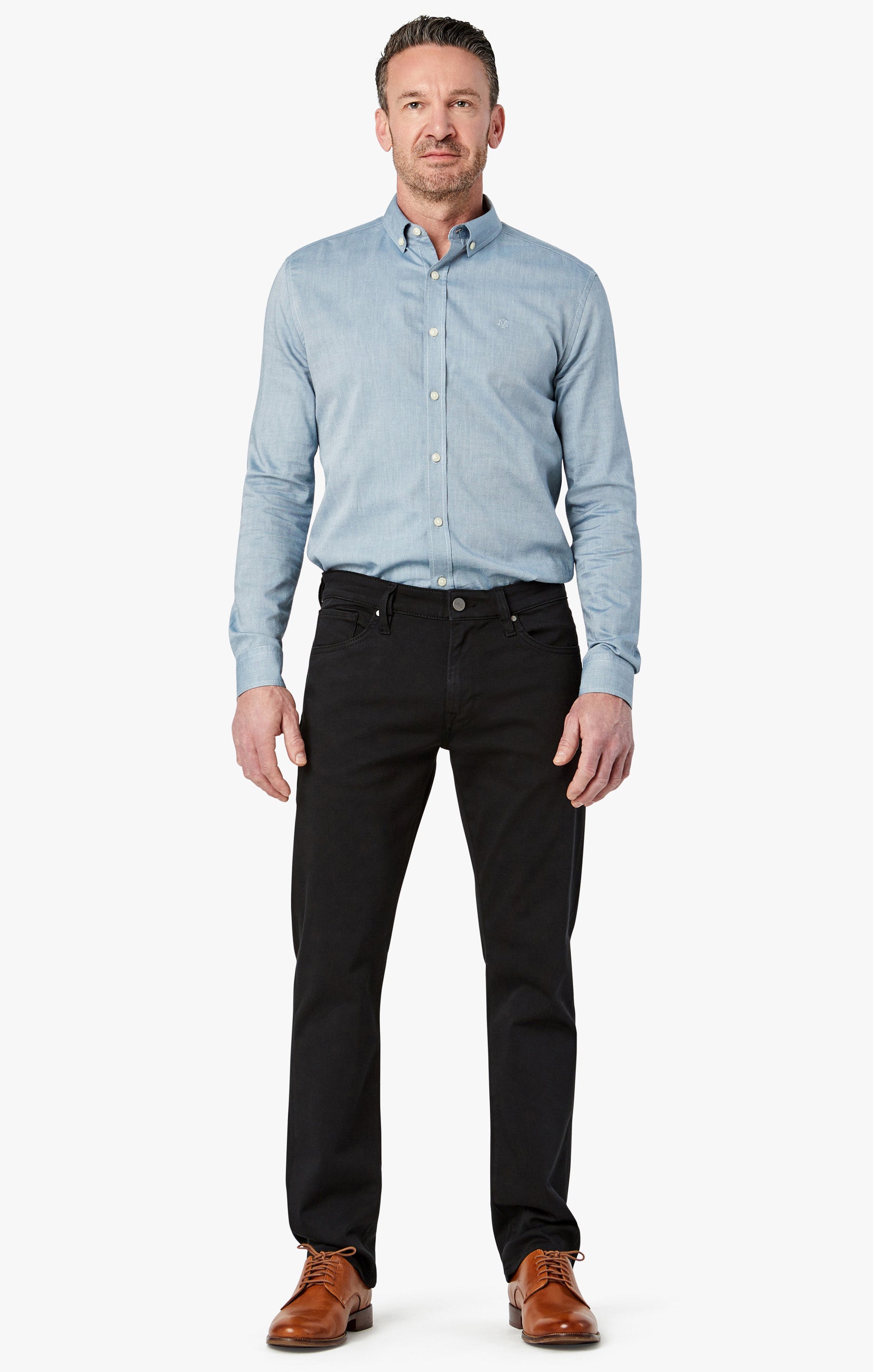 Courage Straight Leg In Select Double Black - 34 Heritage