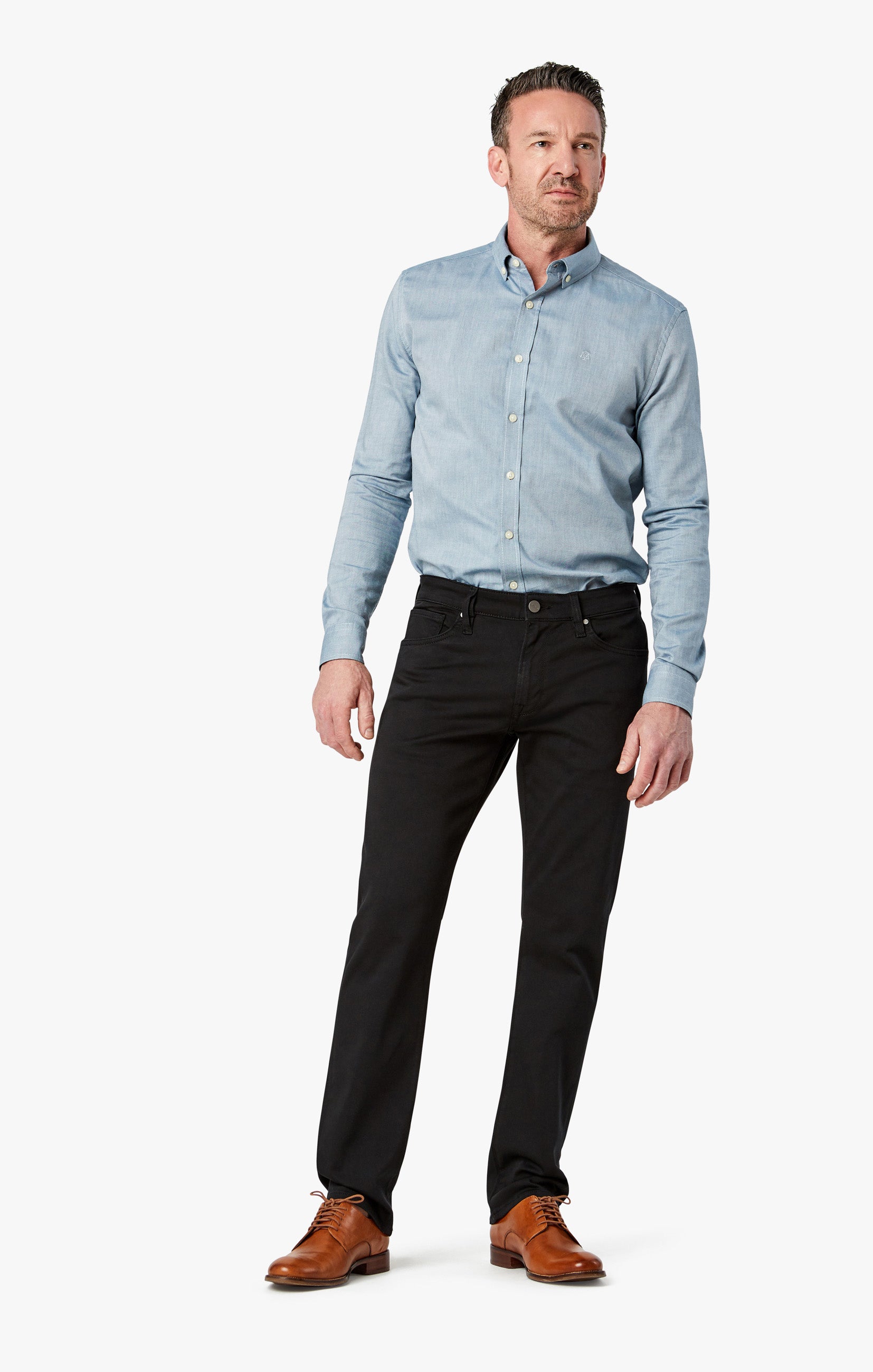Courage Straight Leg In Select Double Black - 34 Heritage