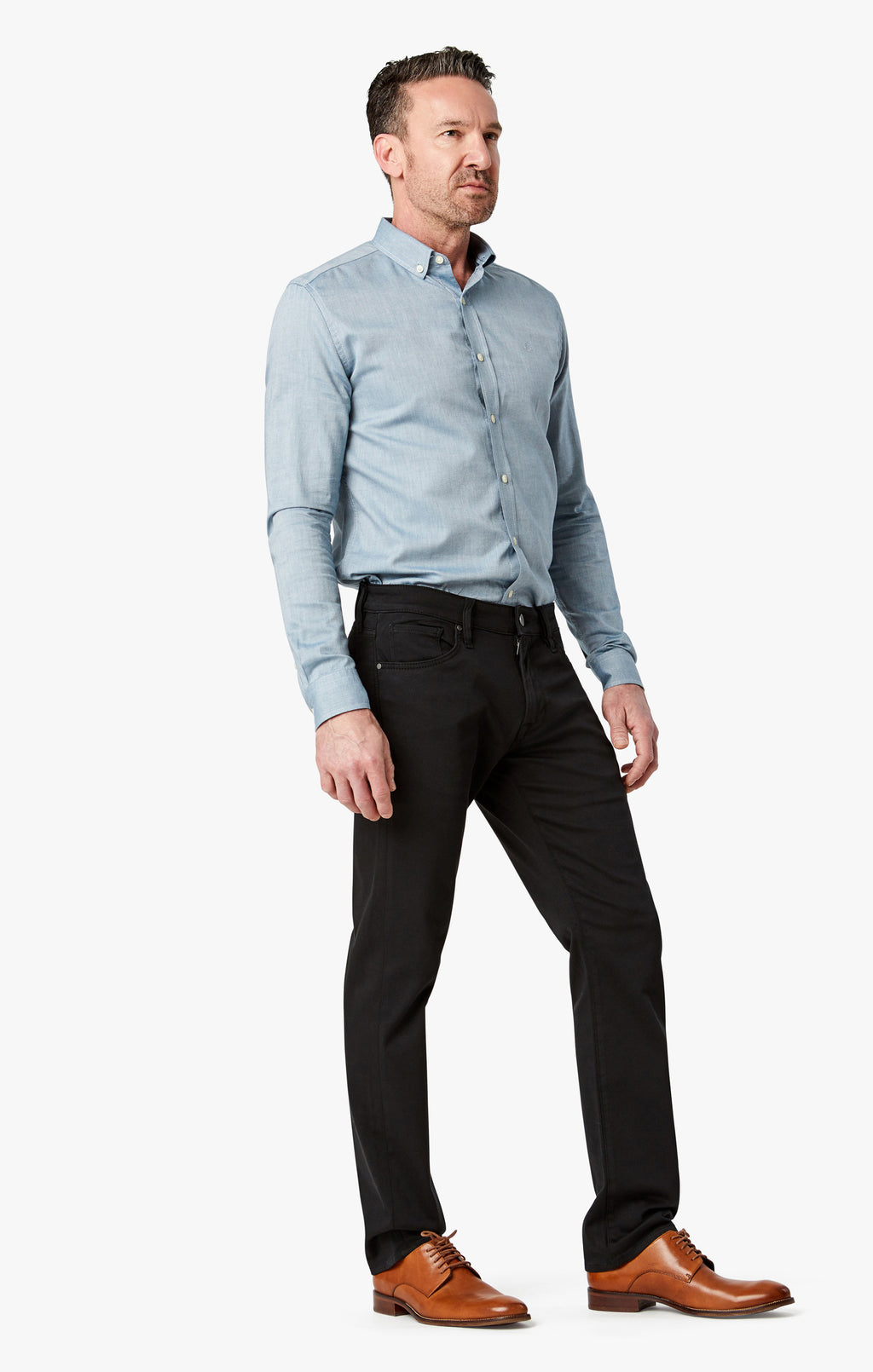 Courage Straight Leg In Select Double Black - 34 Heritage