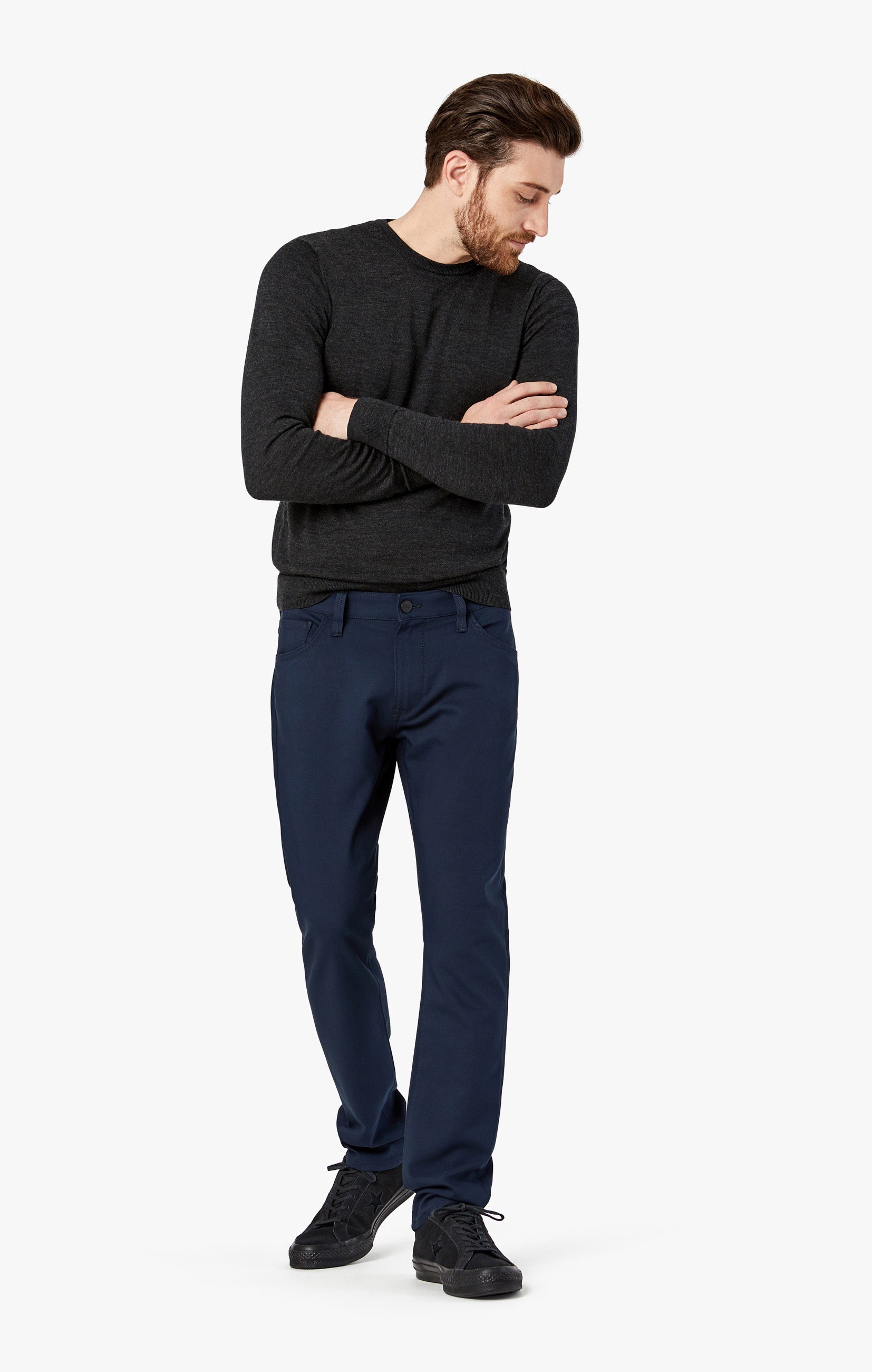 Courage Straight Leg Commuter Pants in Navy Image 7