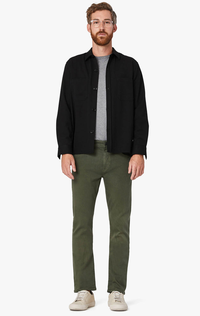 Courage Straight Leg Pants In Military Green Comfort