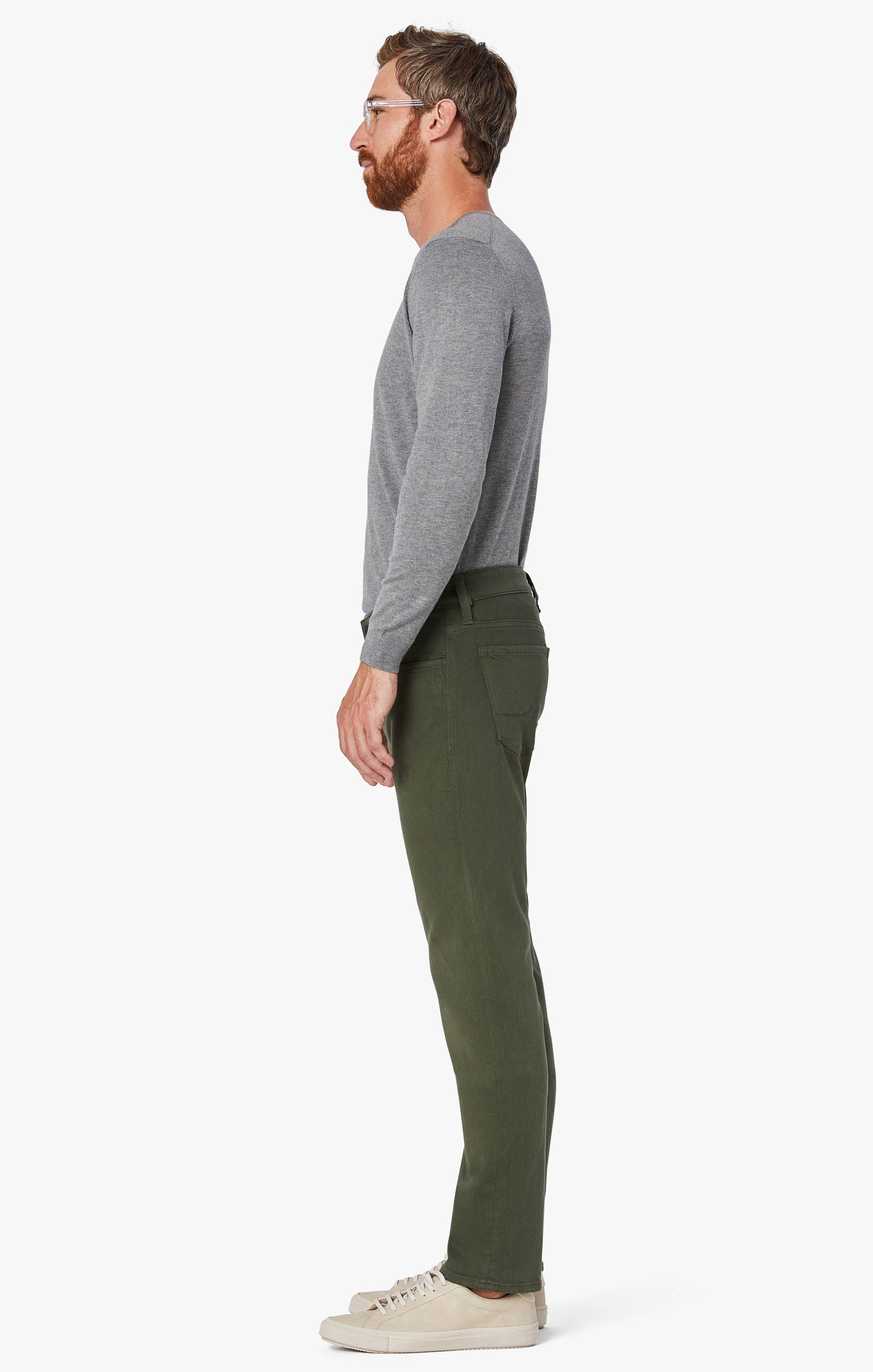 Courage Straight Leg Pants In Military Green Comfort Image 8