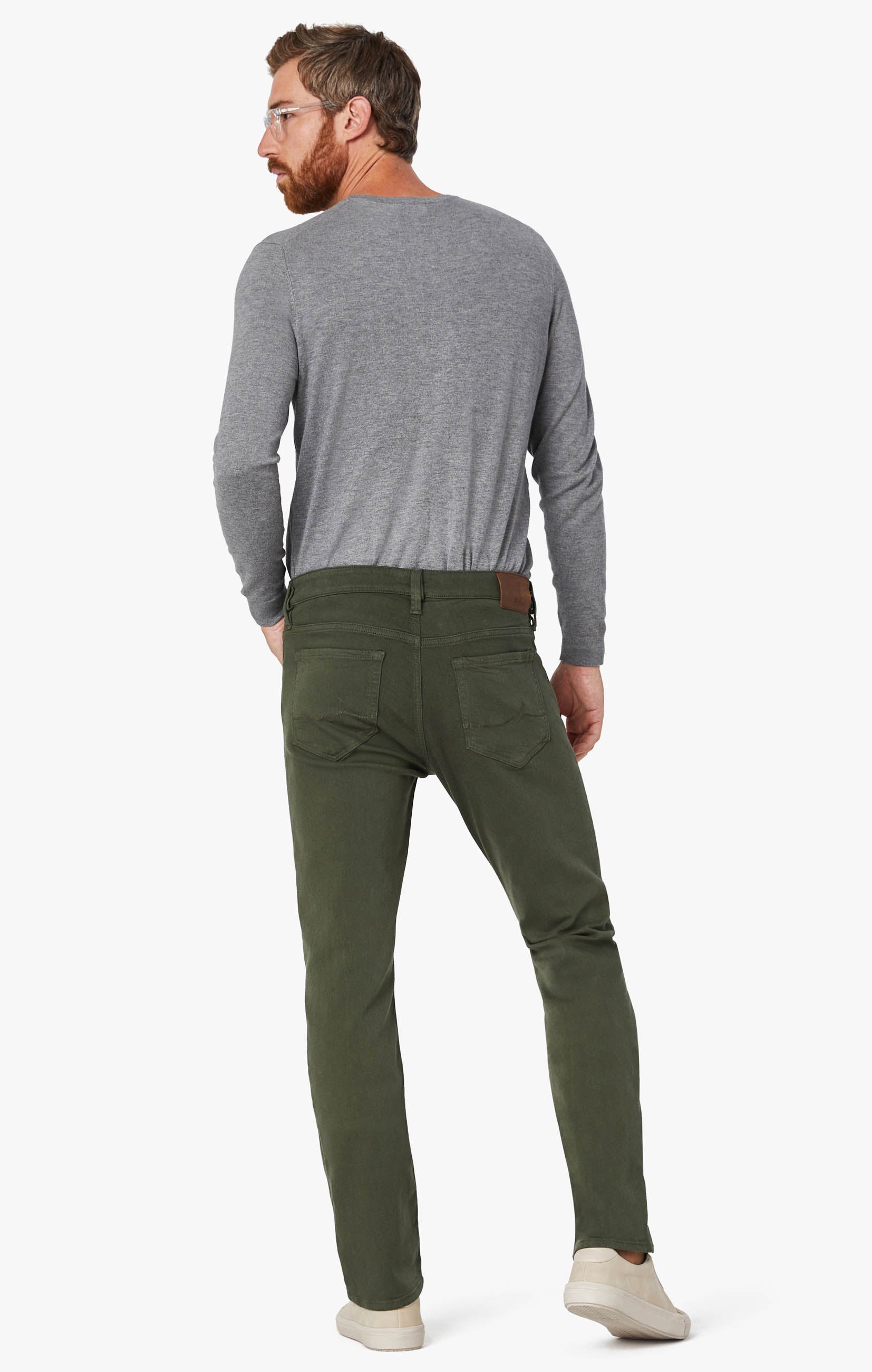Courage Straight Leg Pants In Military Green Comfort Image 2