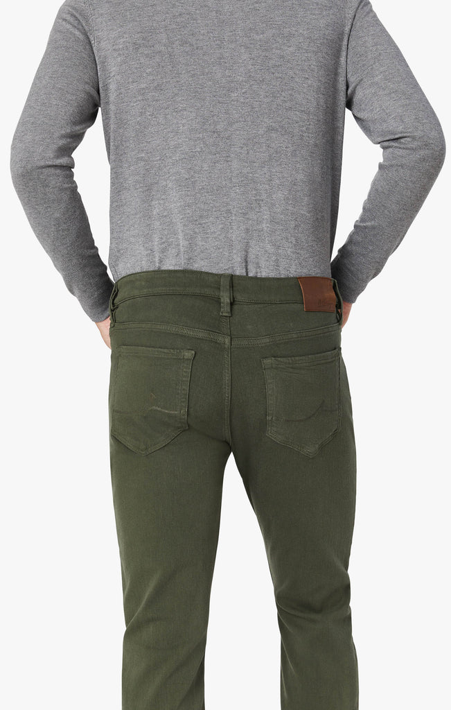 Courage Straight Leg Pants In Military Green Comfort
