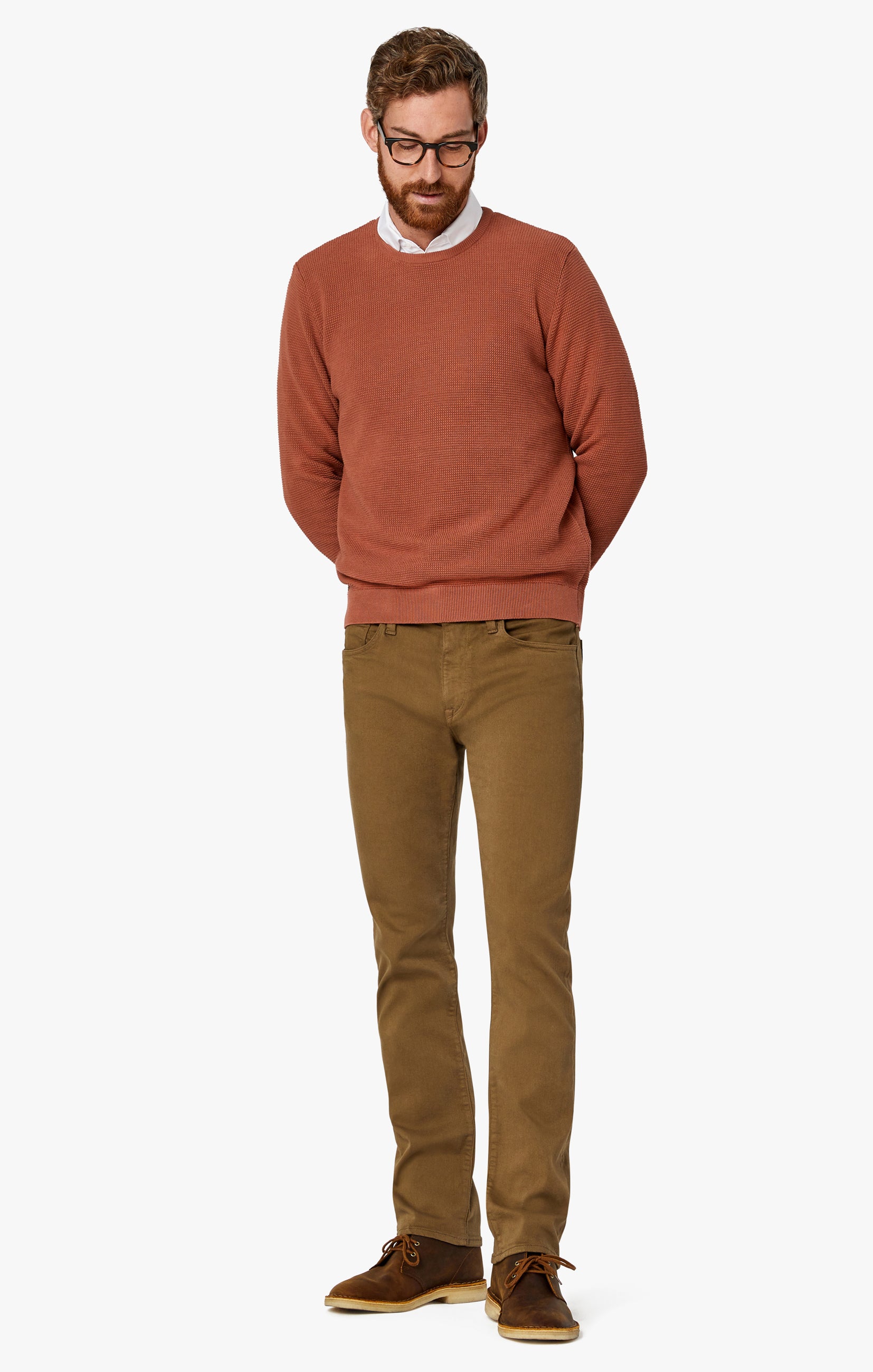 Courage Straight Leg Pants In Tobacco Comfort