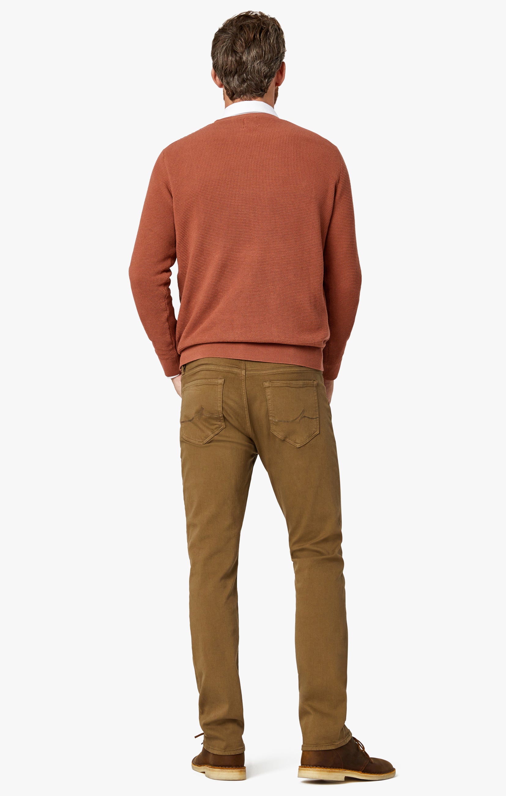 Courage Straight Leg Pants In Tobacco Comfort