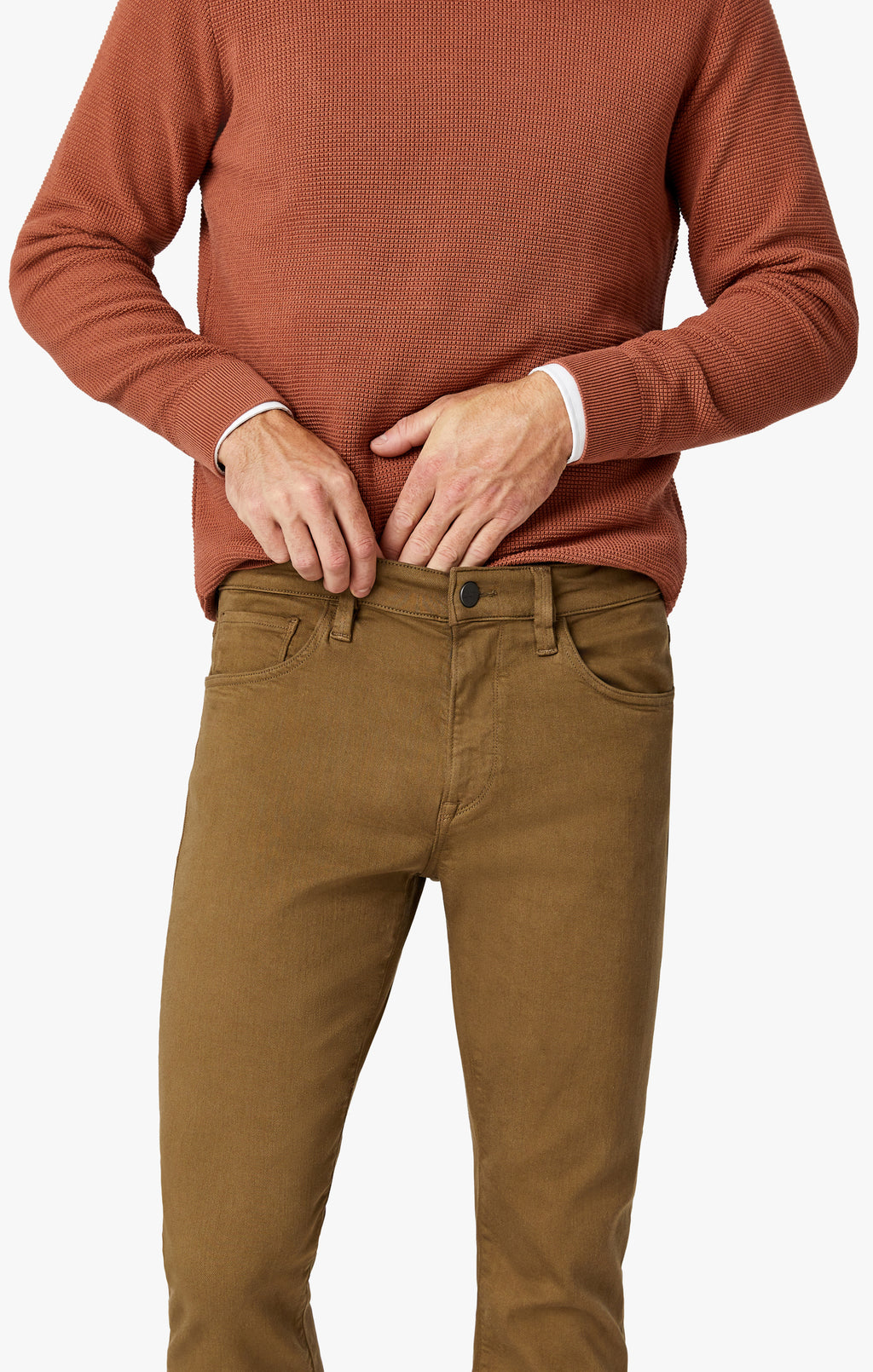 Courage Straight Leg Pants In Tobacco Comfort