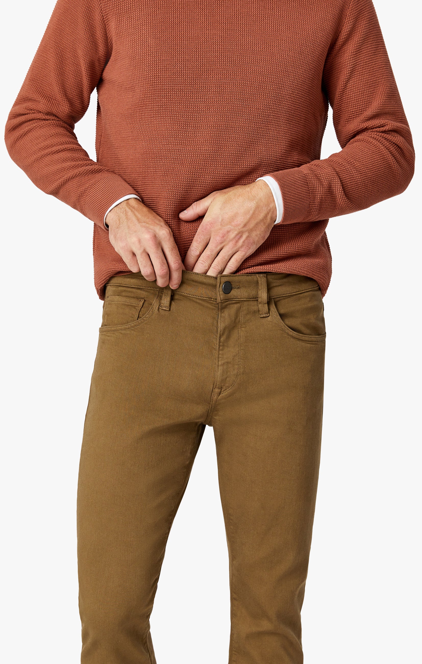 Courage Straight Leg Pants In Tobacco Comfort