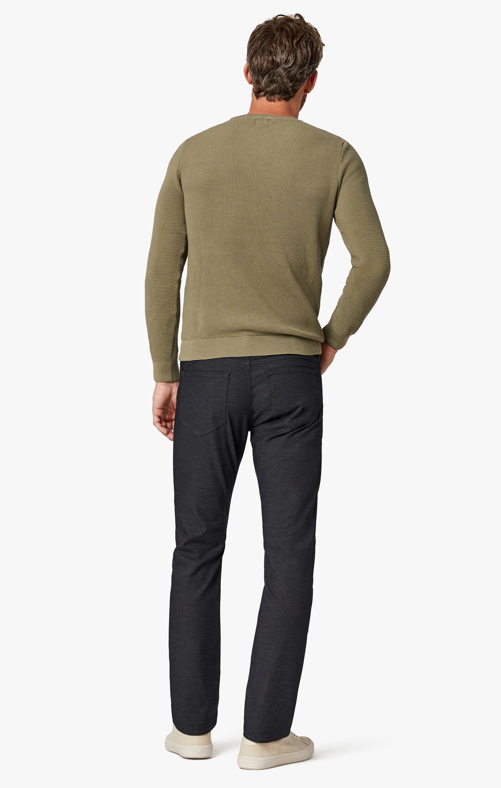34 Heritage Men's Courage Straight Leg Pants in Black Coolmax