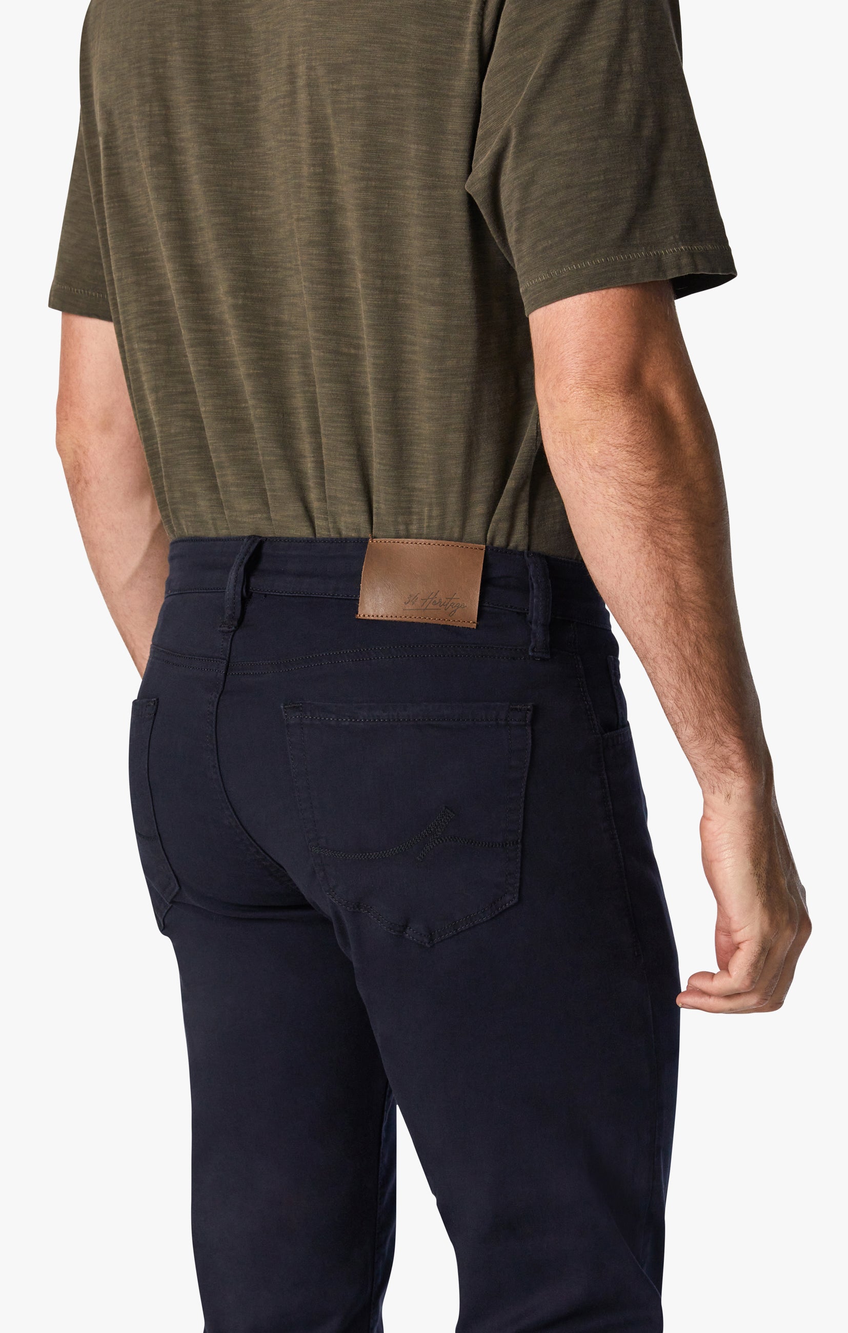 Courage Straight Leg Pants in Navy Twill Image 3