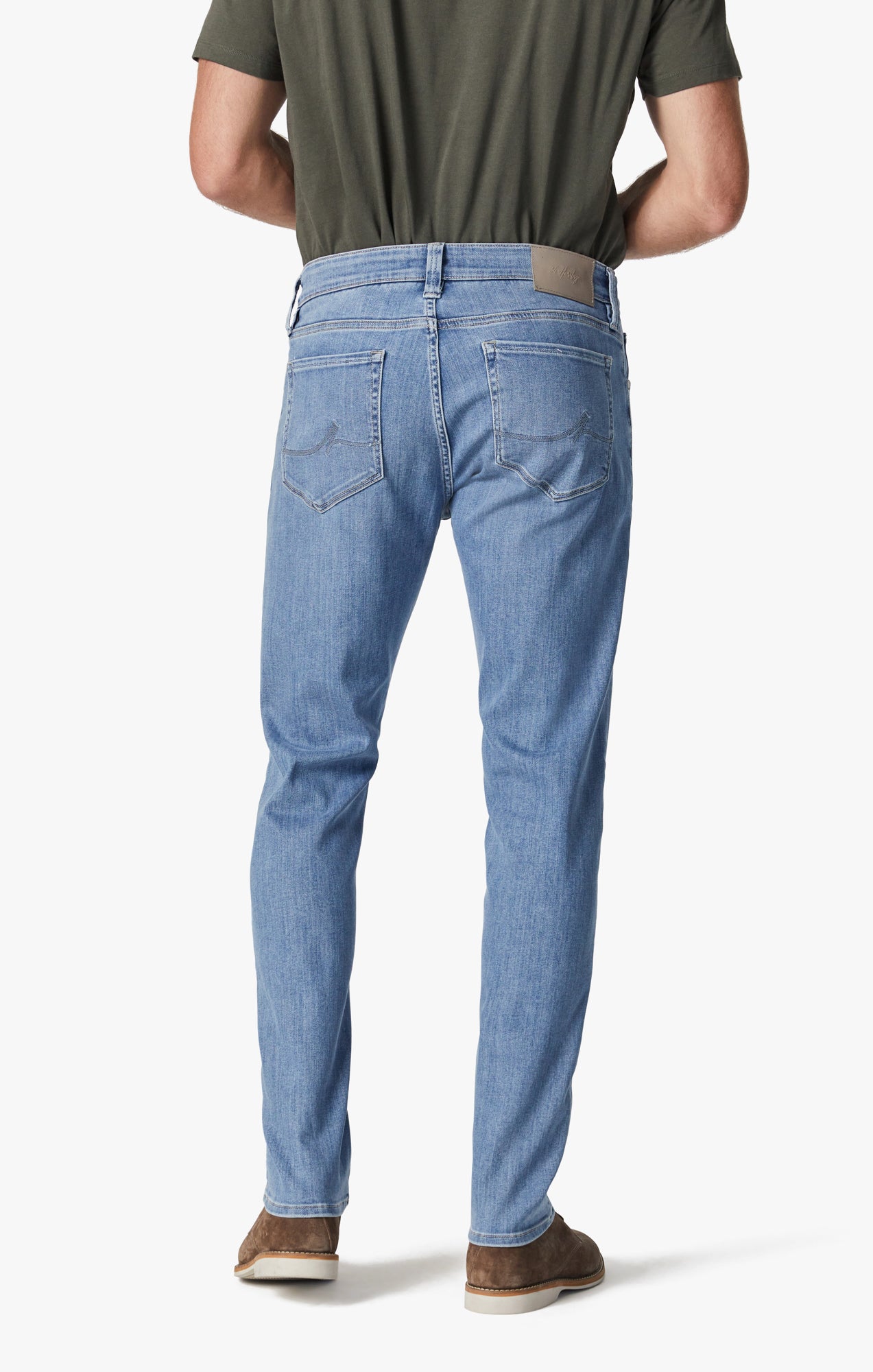 Cool Tapered Leg Jeans In Light Brushed Urban – 34 Heritage