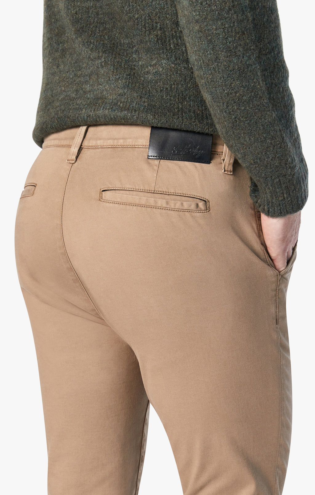 Charisma Relaxed Straight Chino In Khaki Twill