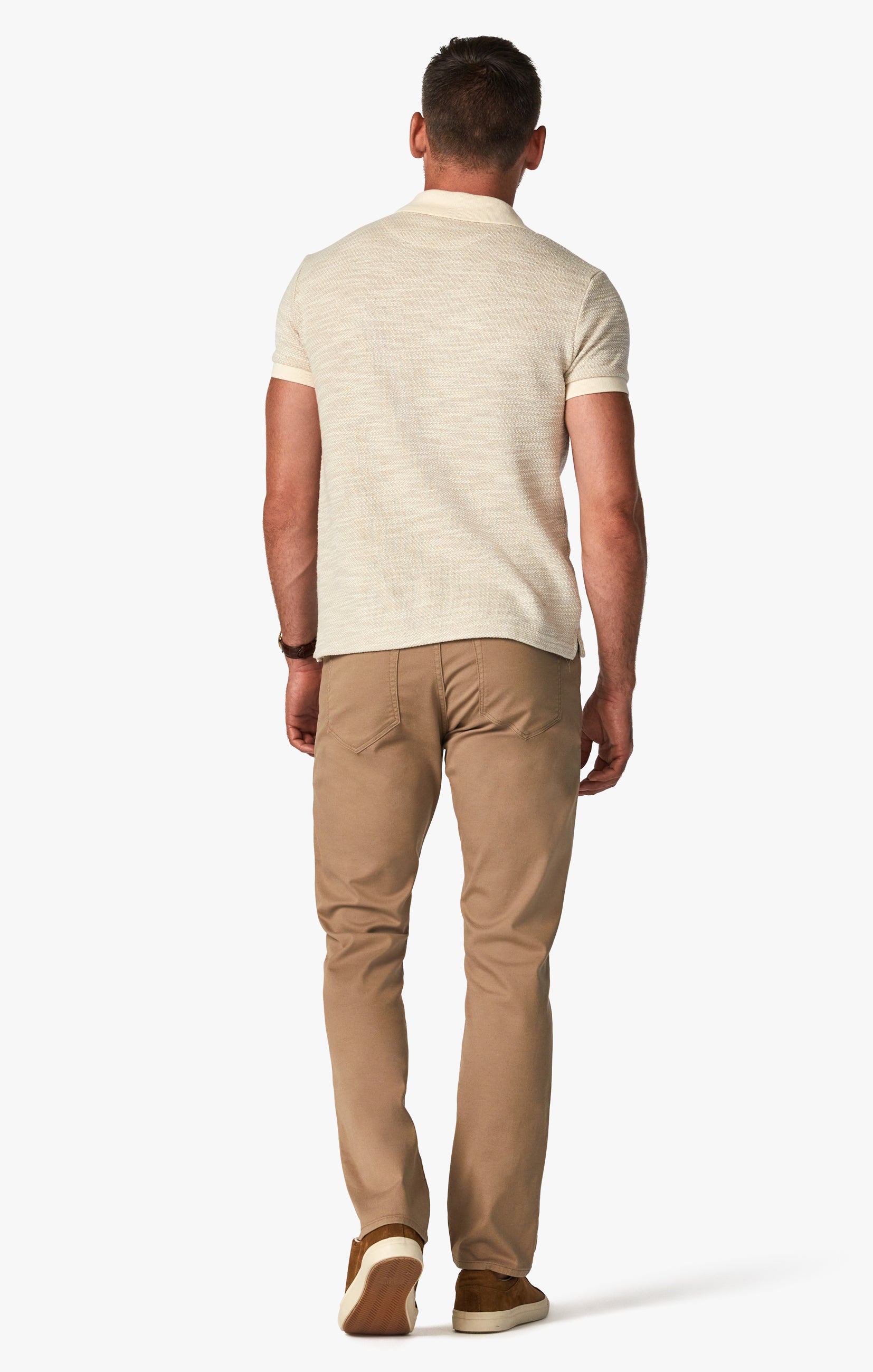 Charisma Relaxed Straight Pants In Khaki Summer Coolmax Image 5